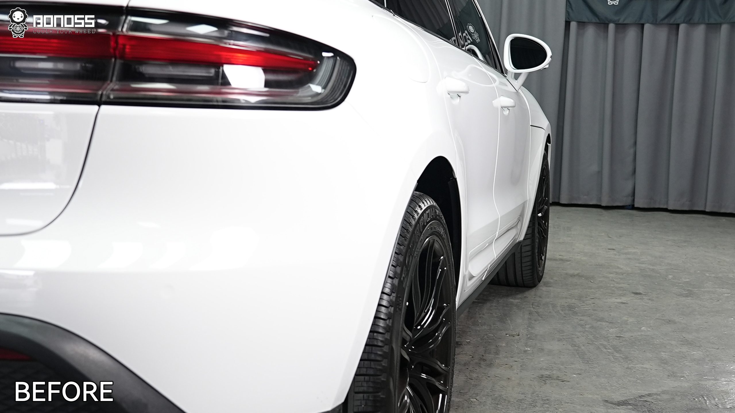 BONOSS Forged Lightweight Plus 2023 Porsche Macan Wheel Spacers Front 12mm Rear 15mm Before and After (11)