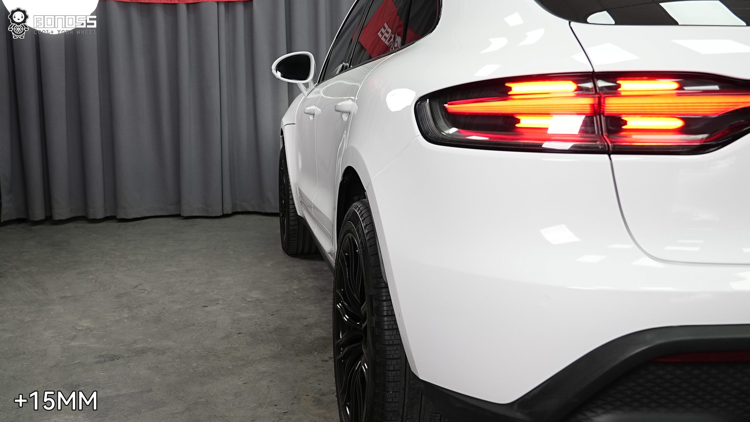 BONOSS Forged Lightweight Plus 2023 Porsche Macan Wheel Spacers Front 12mm Rear 15mm Before and After (5)