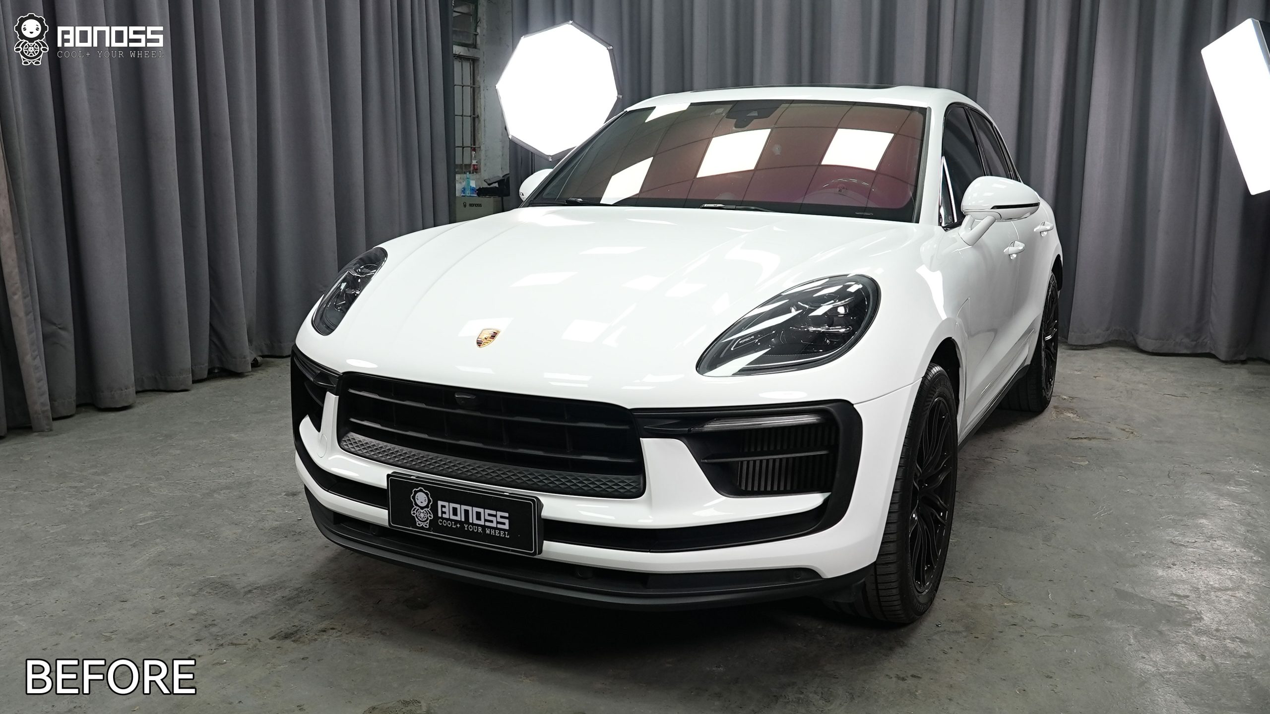 BONOSS Forged Lightweight Plus 2023 Porsche Macan Wheel Spacers Front 12mm Rear 15mm Before and After (7)