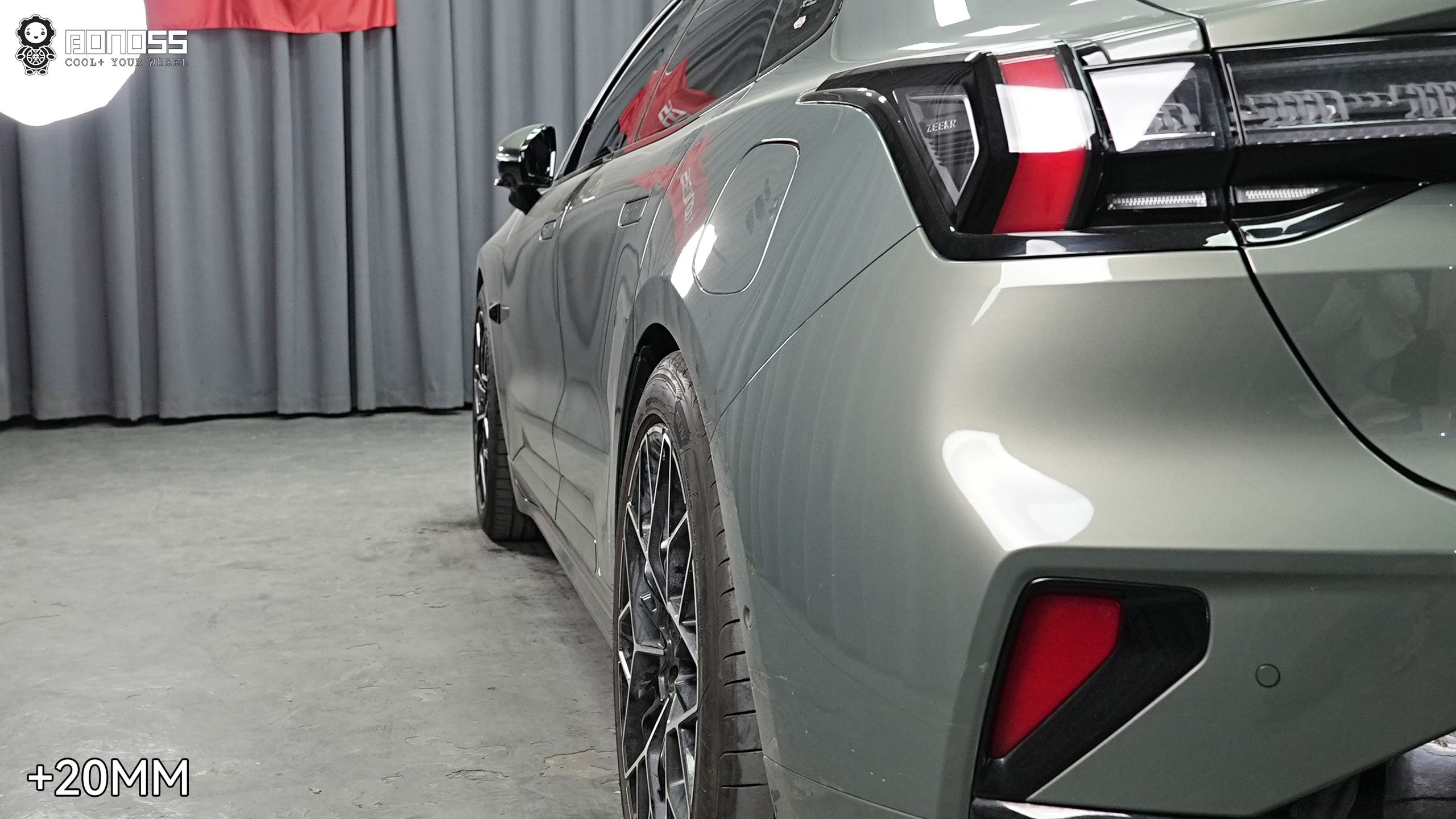 BONOSS Forged Lightweight Plus 2024 Zeekr 001 Wheel Spacers Front 20mm Rear 20mm Before and After (5)