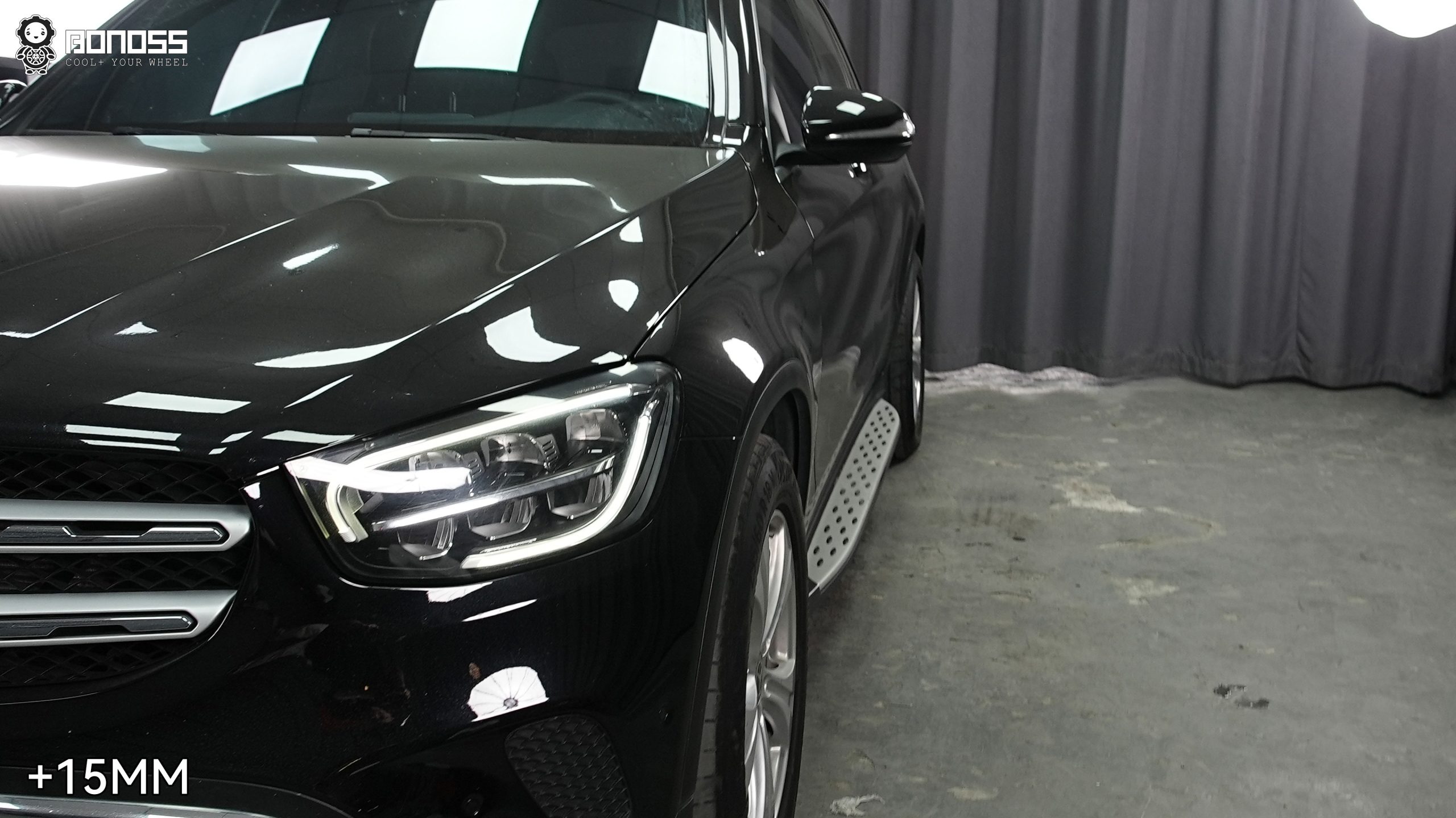 BONOSS Forged Lightweight Plus Mercedes-Benz GLC300 Wheel Spacers Front 15mm Rear 20mm Before and After (3)