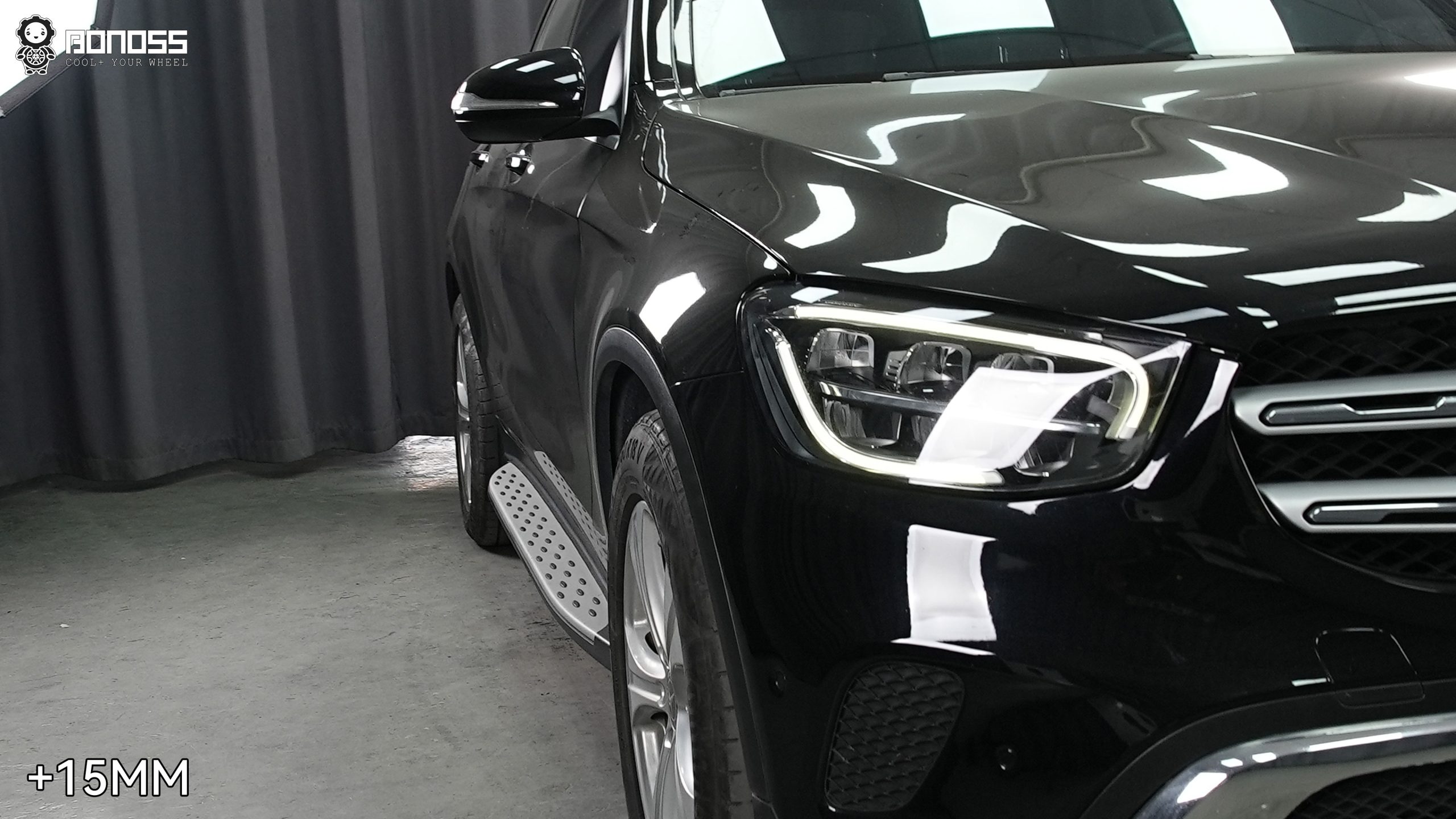 BONOSS Forged Lightweight Plus Mercedes-Benz GLC300 Wheel Spacers Front 15mm Rear 20mm Before and After (4)