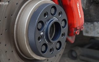Best Maserati Granturismo Wheel Spacers Size Fitment Expert Picks BONOSS Forged Active Cooling Adapters Hubcentric Spacers Pros Before and After Example (2)
