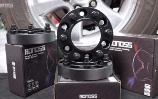 Choosing the Best 2017 Toyota Tacoma Wheel Spacers Bolt-on vs. Slip-on BONOSS Forged Active Cooling Adapters Hubcentric Spacers Pros Before and After Example (1)