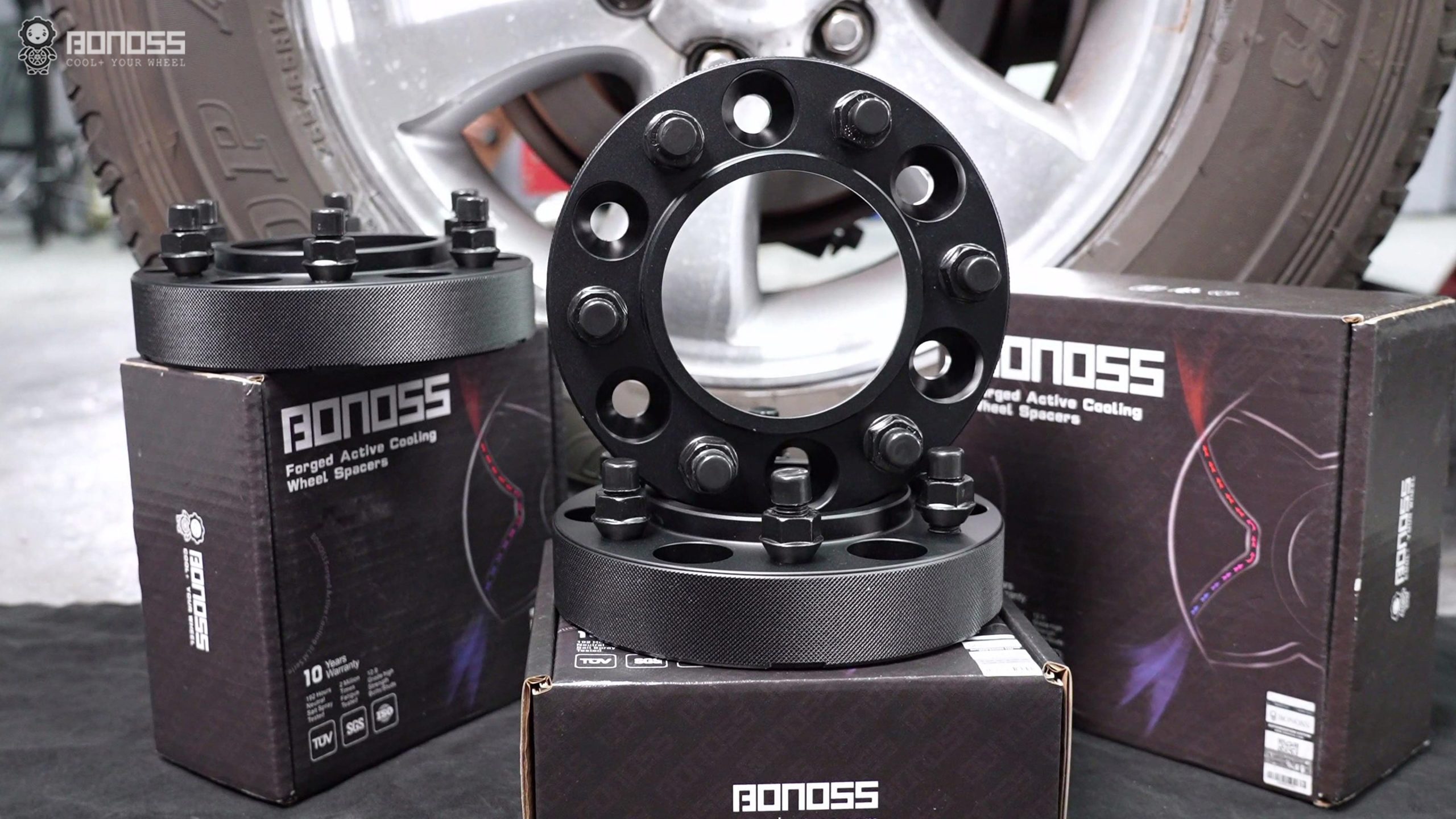 Choosing the Best 2017 Toyota Tacoma Wheel Spacers Bolt-on vs. Slip-on BONOSS Forged Active Cooling Adapters Hubcentric Spacers Pros Before and After Example (1)