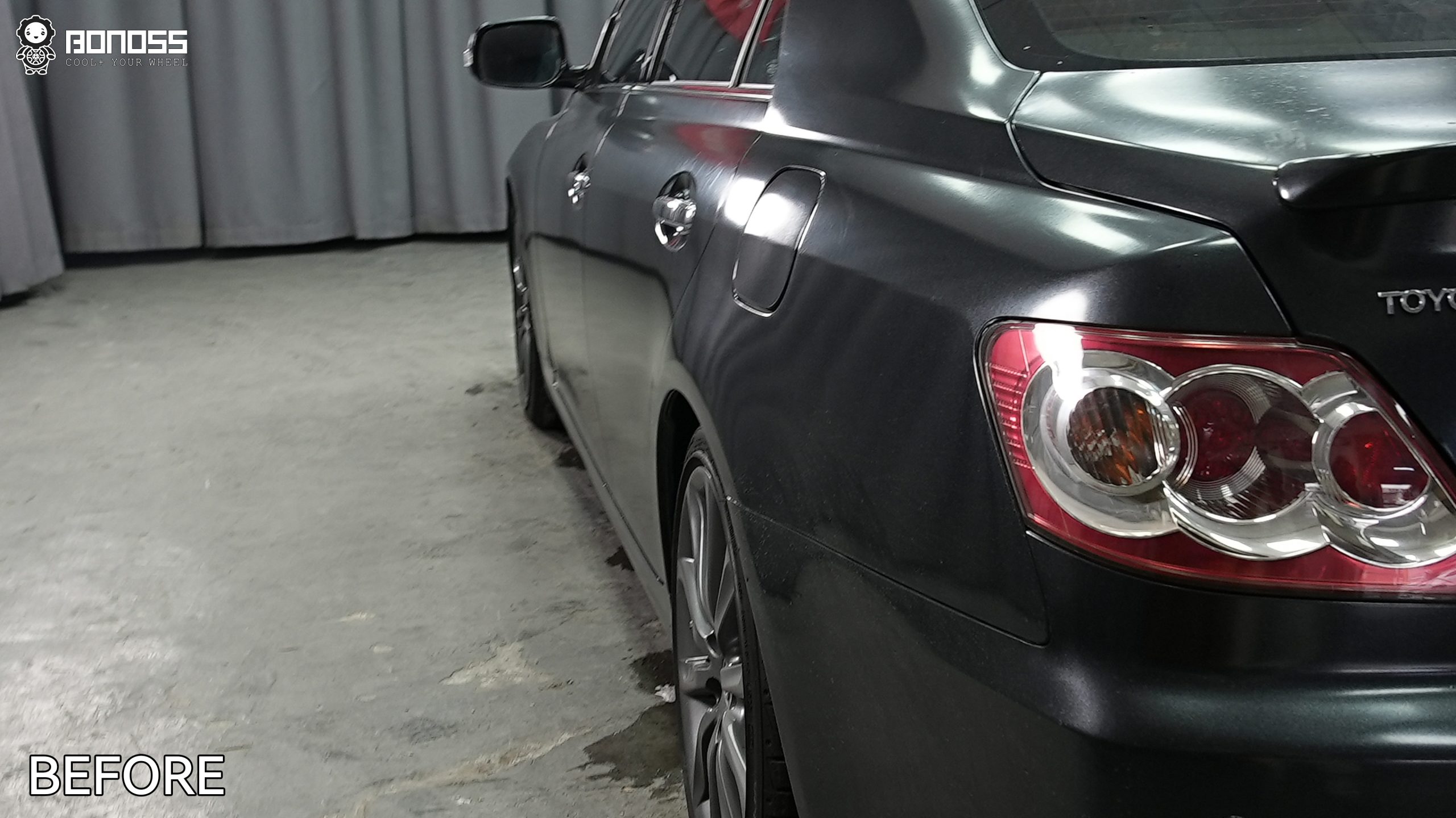 BONOSS Forged Active Cooling 2007 Toyota Mark X Wheel Spacers Front 20mm Rear 20mm Before and After (10)