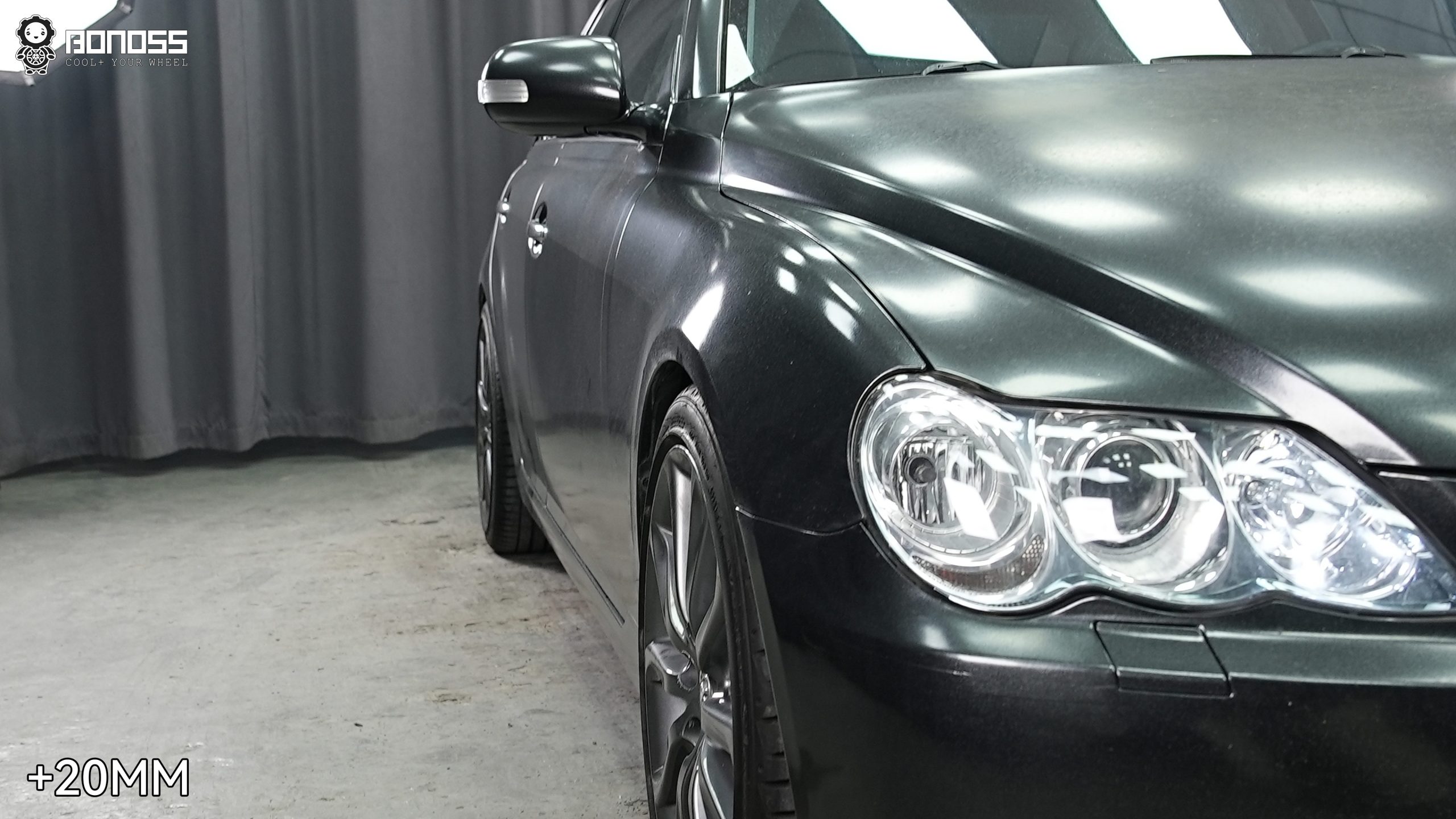 BONOSS Forged Active Cooling 2007 Toyota Mark X Wheel Spacers Front 20mm Rear 20mm Before and After (4)