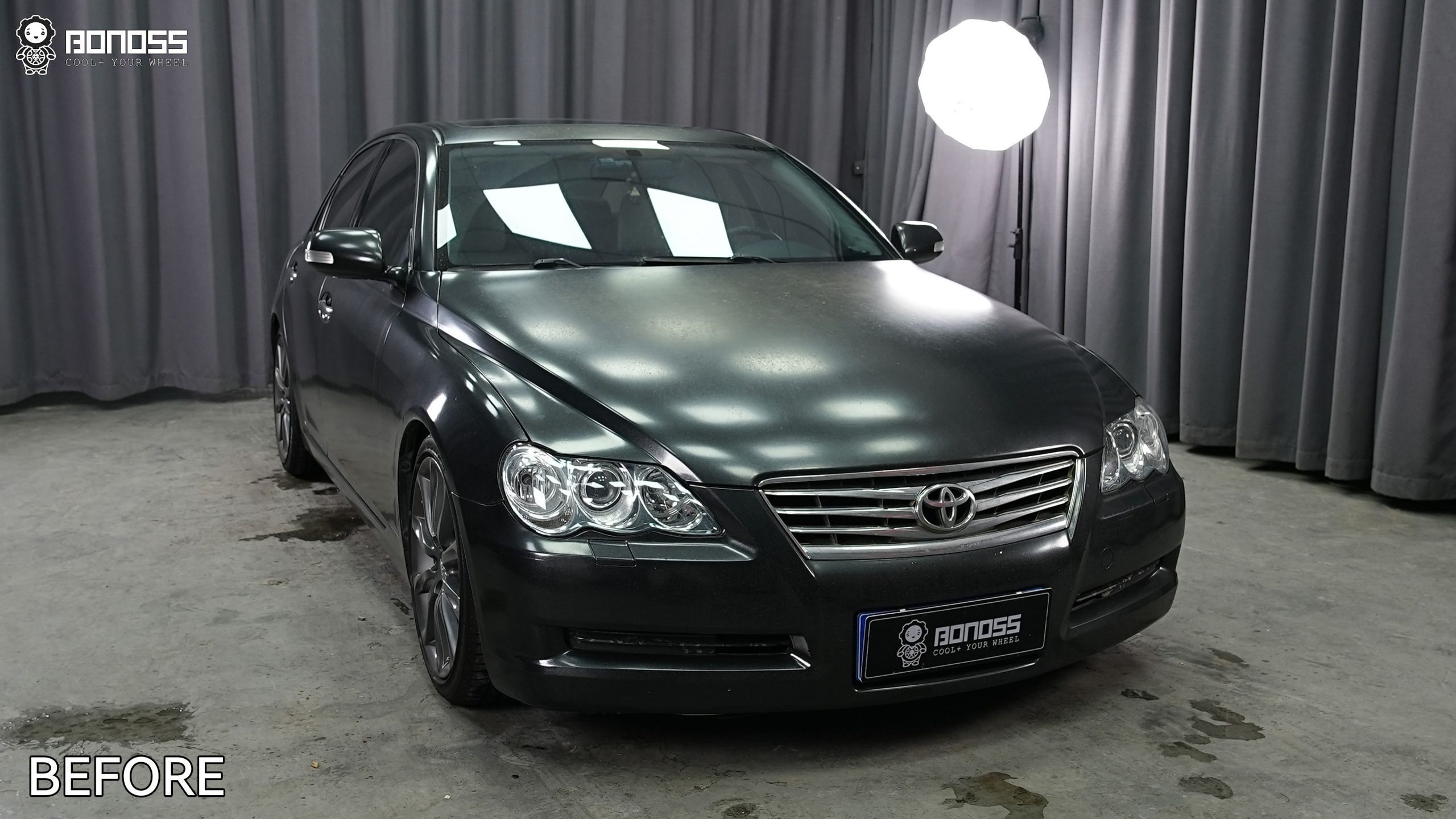 BONOSS Forged Active Cooling 2007 Toyota Mark X Wheel Spacers Front 20mm Rear 20mm Before and After (7)