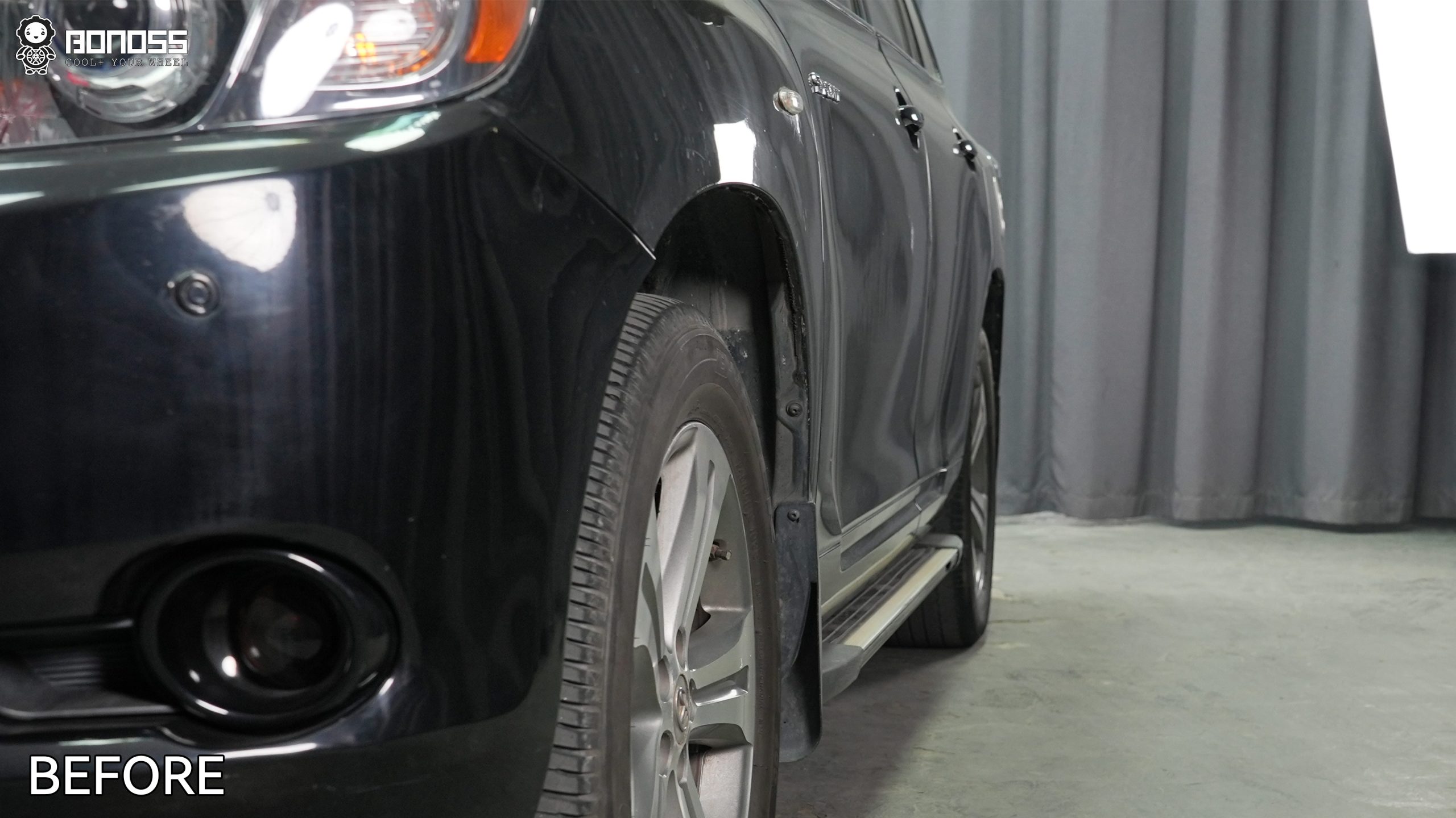 BONOSS Forged Active Cooling 2009 Toyota Highlander Wheel Spacers Front 20mm Rear 20mm Before and After (8)