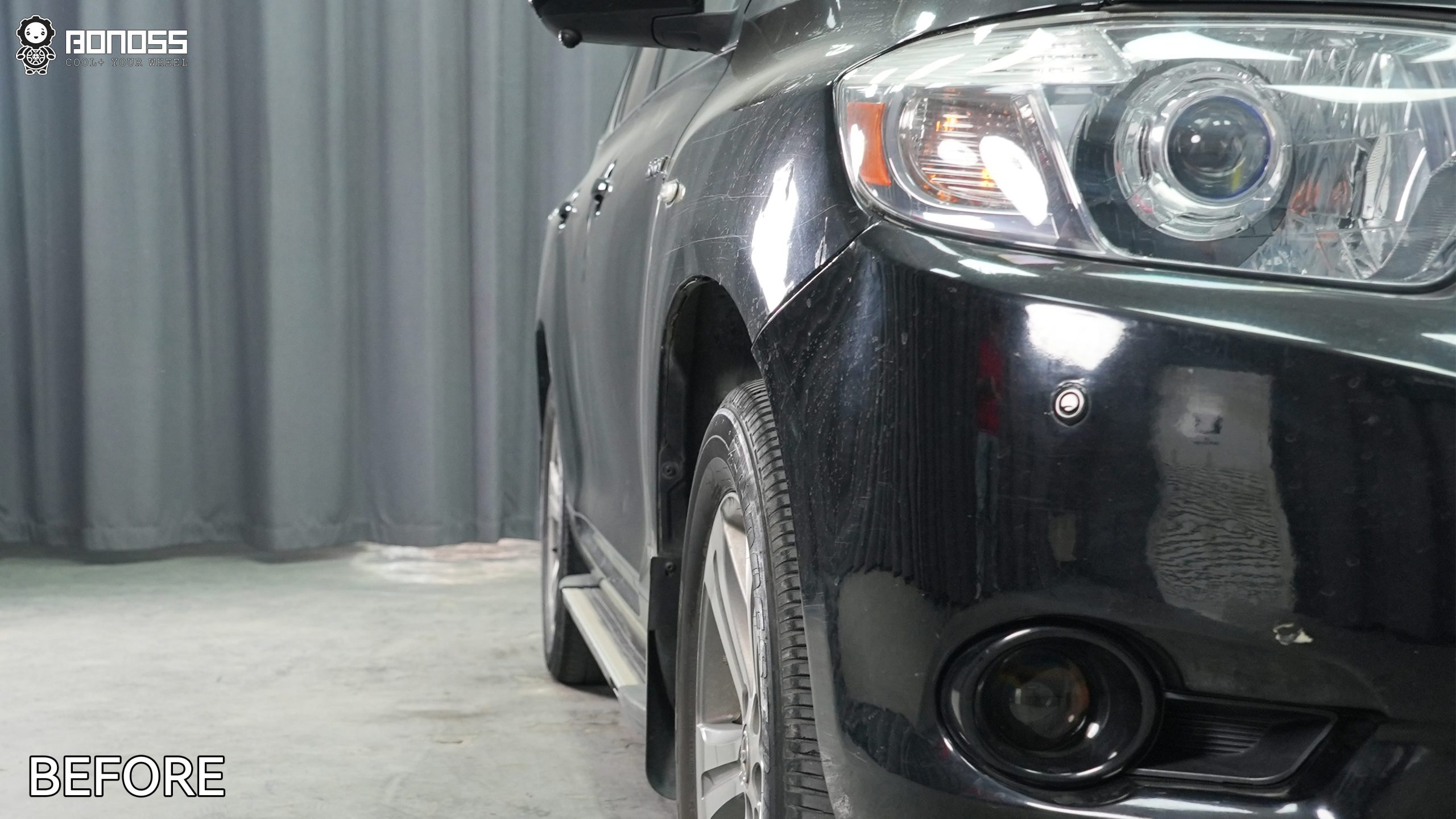 BONOSS Forged Active Cooling 2009 Toyota Highlander Wheel Spacers Front 20mm Rear 20mm Before and After (9)