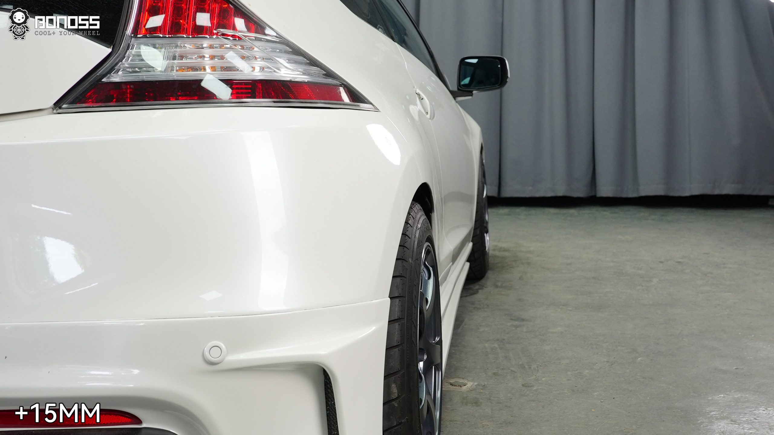 BONOSS Forged Active Cooling 2012 Honda CR-Z Wheel Spacers Front 15mm Rear 15mm Before and After (6)