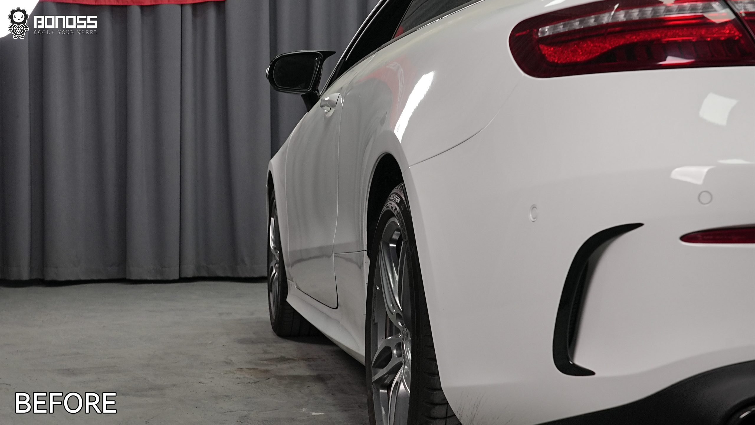 BONOSS Forged Active Cooling 2017 Mercedes-Benz E-Class Wheel Spacers Front 25mm Rear 15mm Before and After (10)