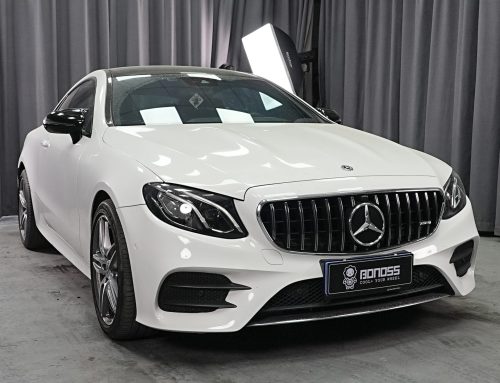 BONOSS Forged Active Cooling 2017 Mercedes-Benz E-Class Wheel Spacers Front 25mm Rear 15mm Before and After