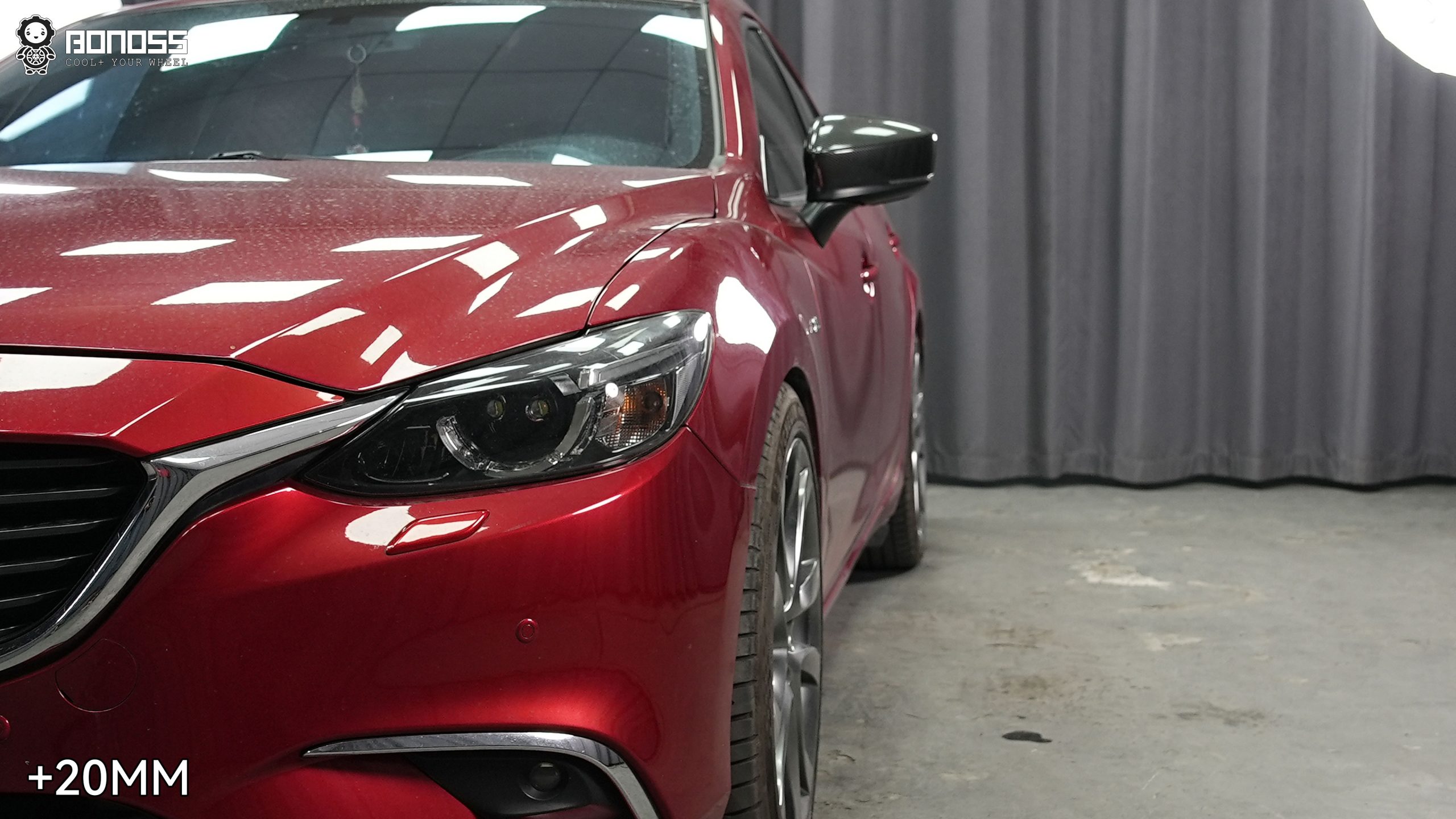 BONOSS Forged Active Cooling 2018 Mazda Mazda6 Wheel Spacers Front 20mm Rear 20mm Before and After (3)