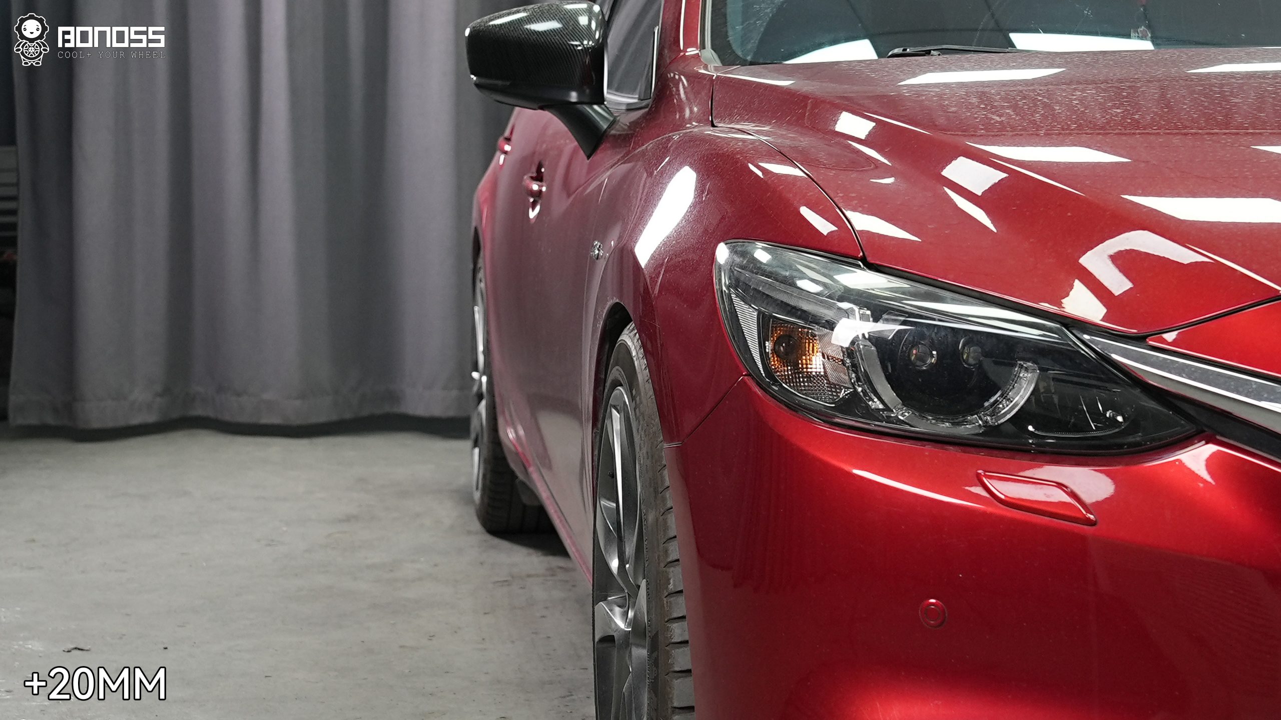 BONOSS Forged Active Cooling 2018 Mazda Mazda6 Wheel Spacers Front 20mm Rear 20mm Before and After (4)