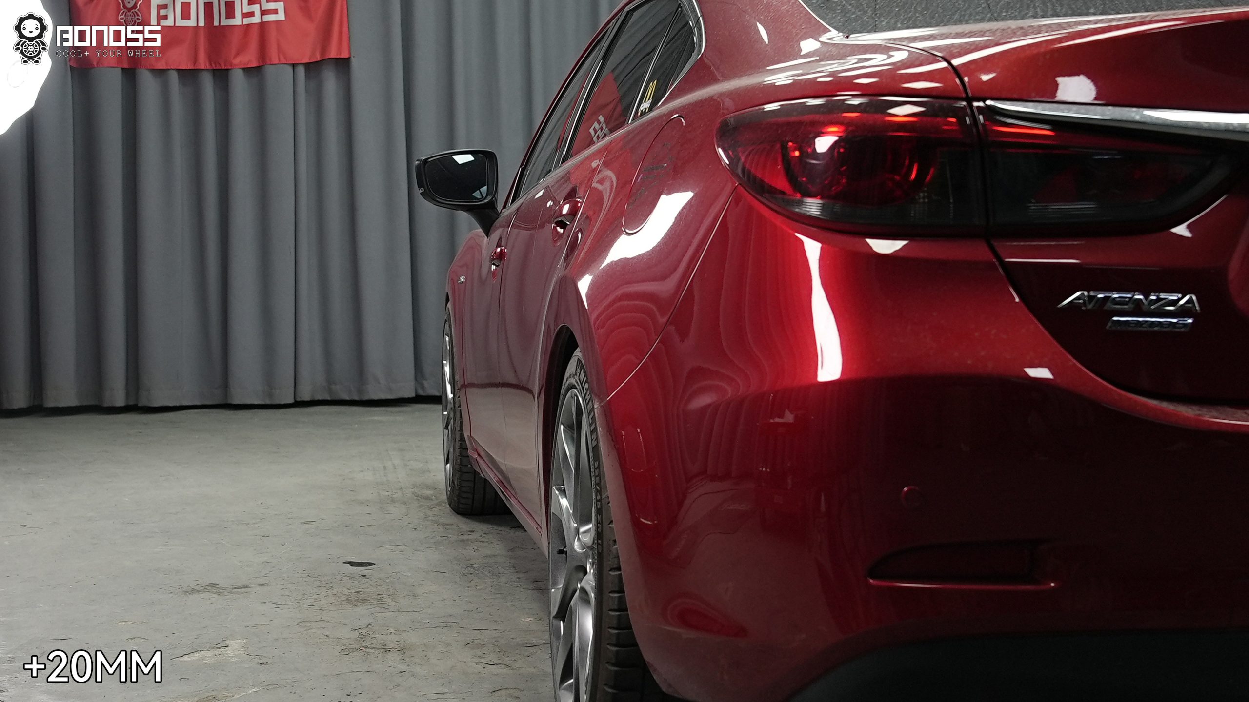 BONOSS Forged Active Cooling 2018 Mazda Mazda6 Wheel Spacers Front 20mm Rear 20mm Before and After (5)