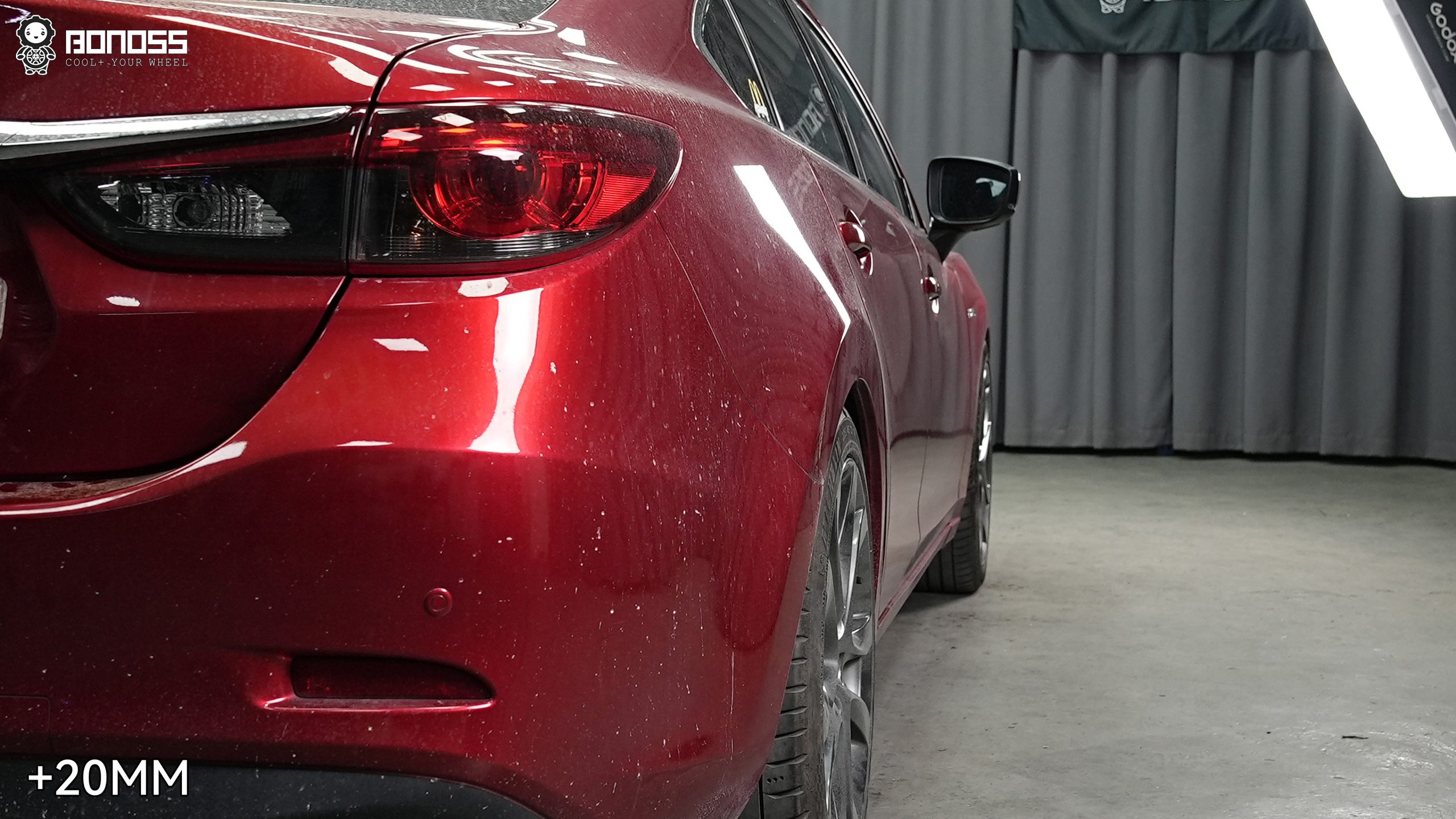 BONOSS Forged Active Cooling 2018 Mazda Mazda6 Wheel Spacers Front 20mm Rear 20mm Before and After (6)