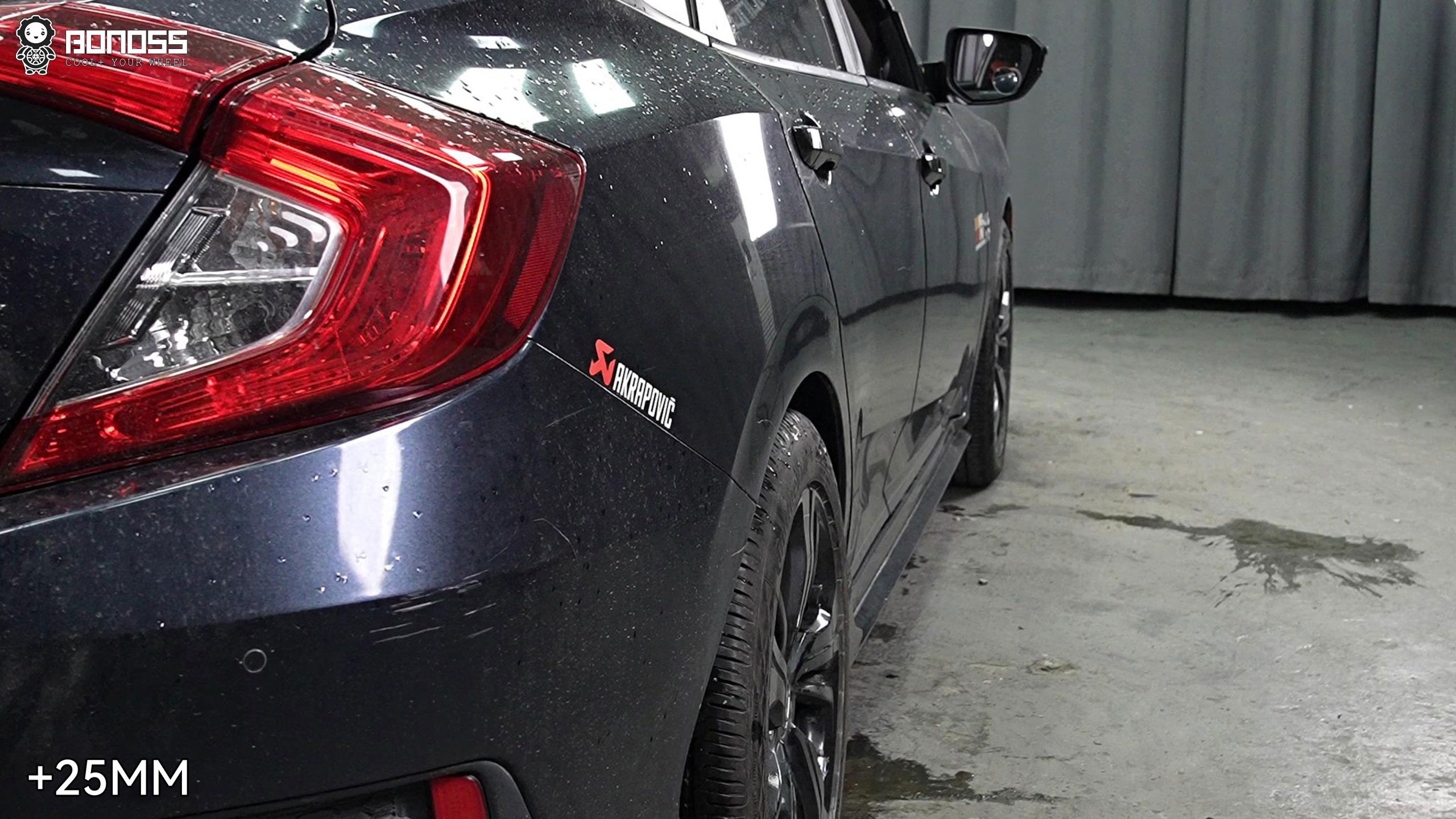 BONOSS Forged Active Cooling 2019 Honda Civic Wheel Spacers Front 20mm Rear 25mm Before and After (6)