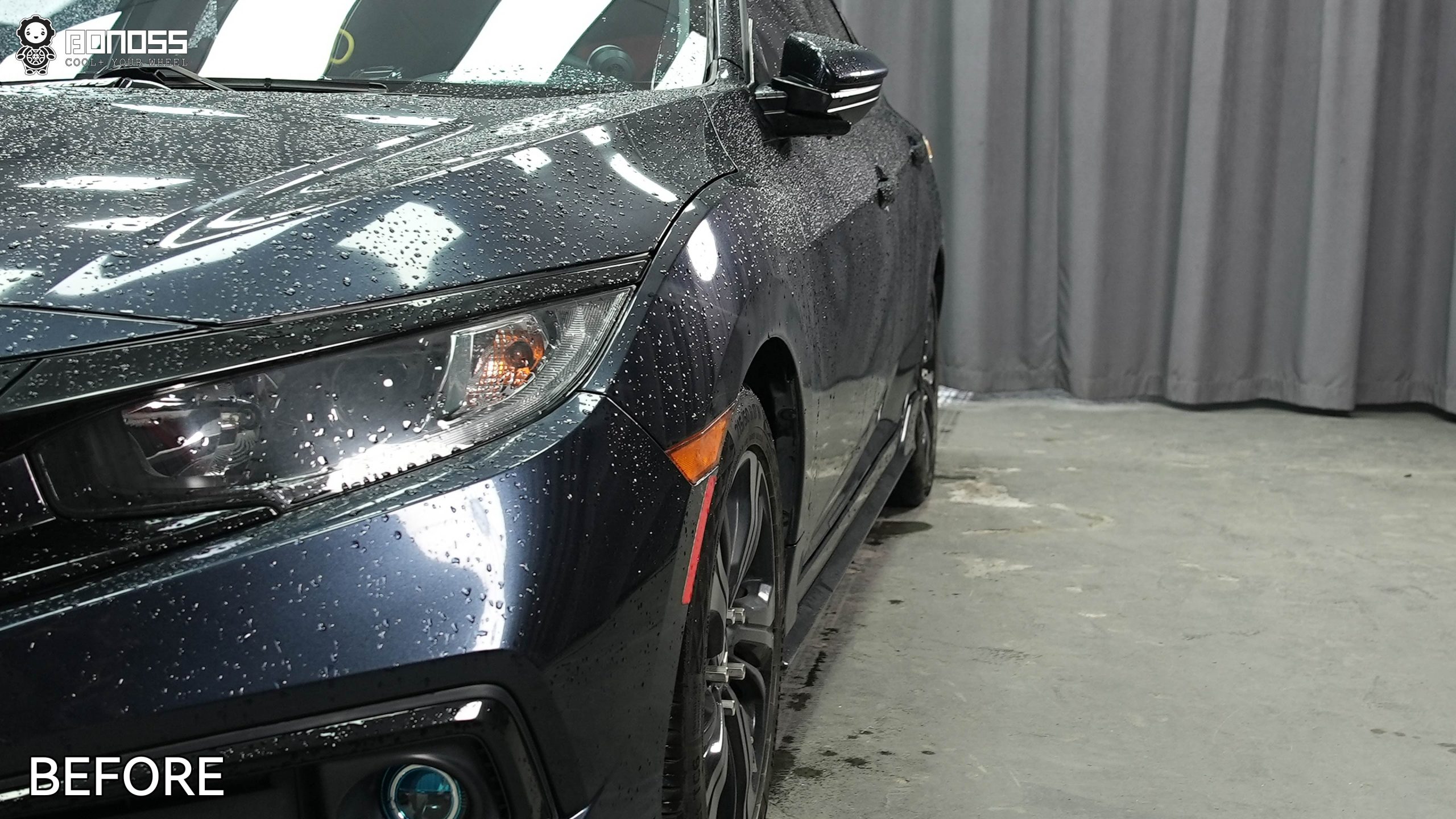 BONOSS Forged Active Cooling 2019 Honda Civic Wheel Spacers Front 20mm Rear 25mm Before and After (8)