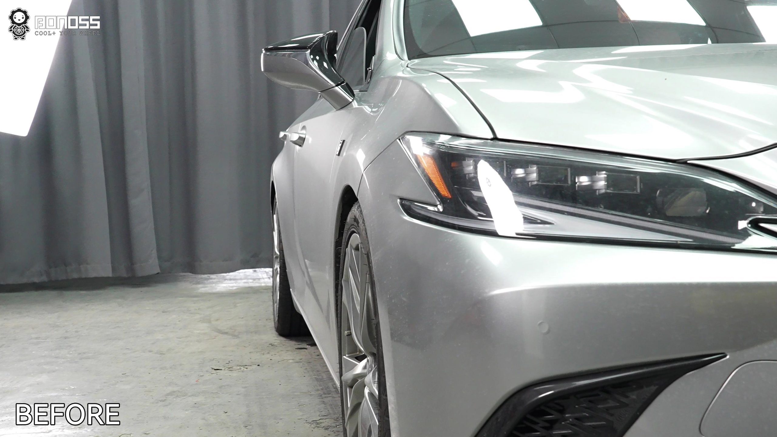 BONOSS Forged Active Cooling 2022 Lexus ES Wheel Spacers Front 3mm Rear 15mm Before and After (8)