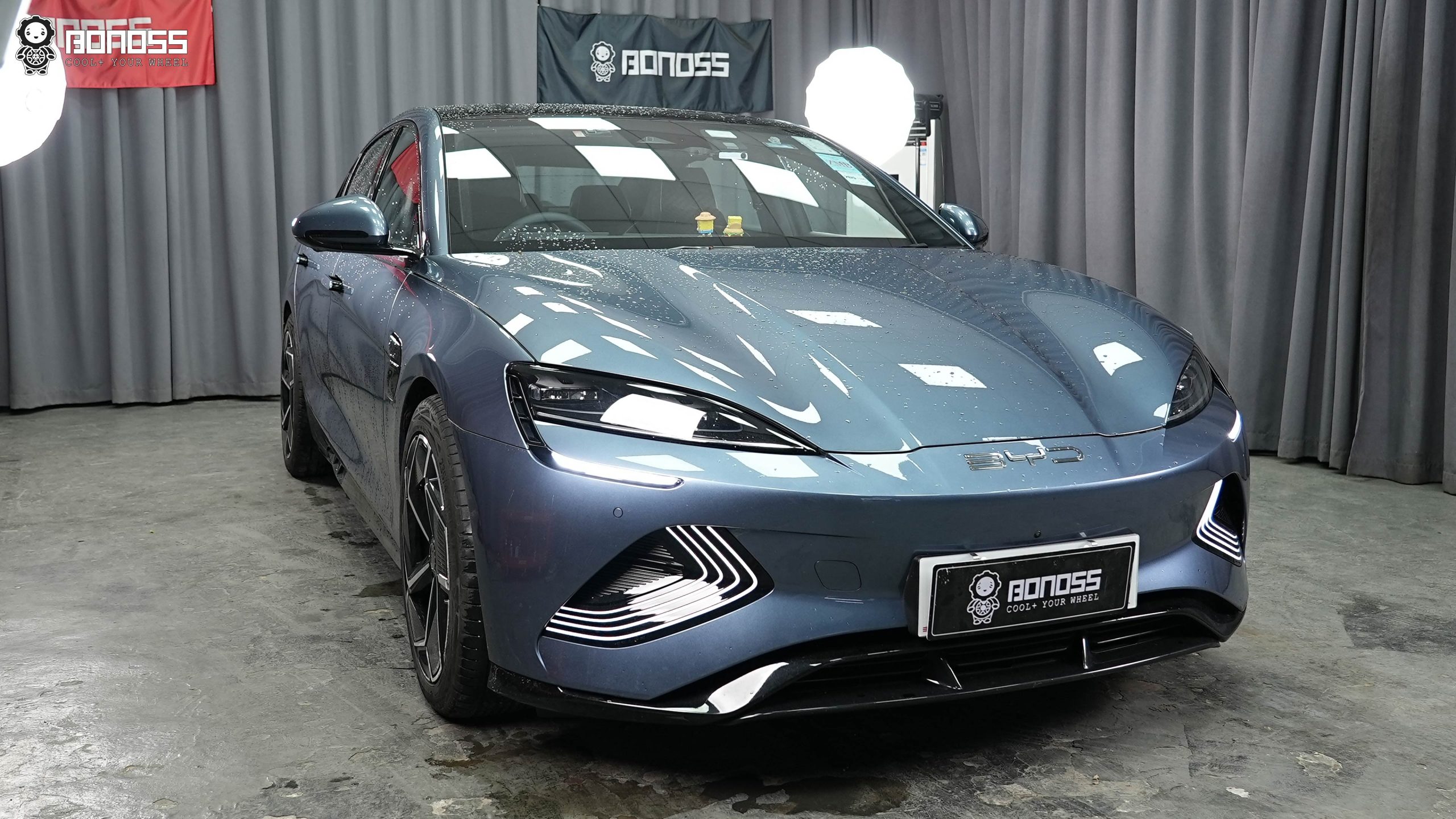 BONOSS Forged Active Cooling 2023 BYD Seal Wheel Spacers Front 20mm Rear 25mm Before and After (2)