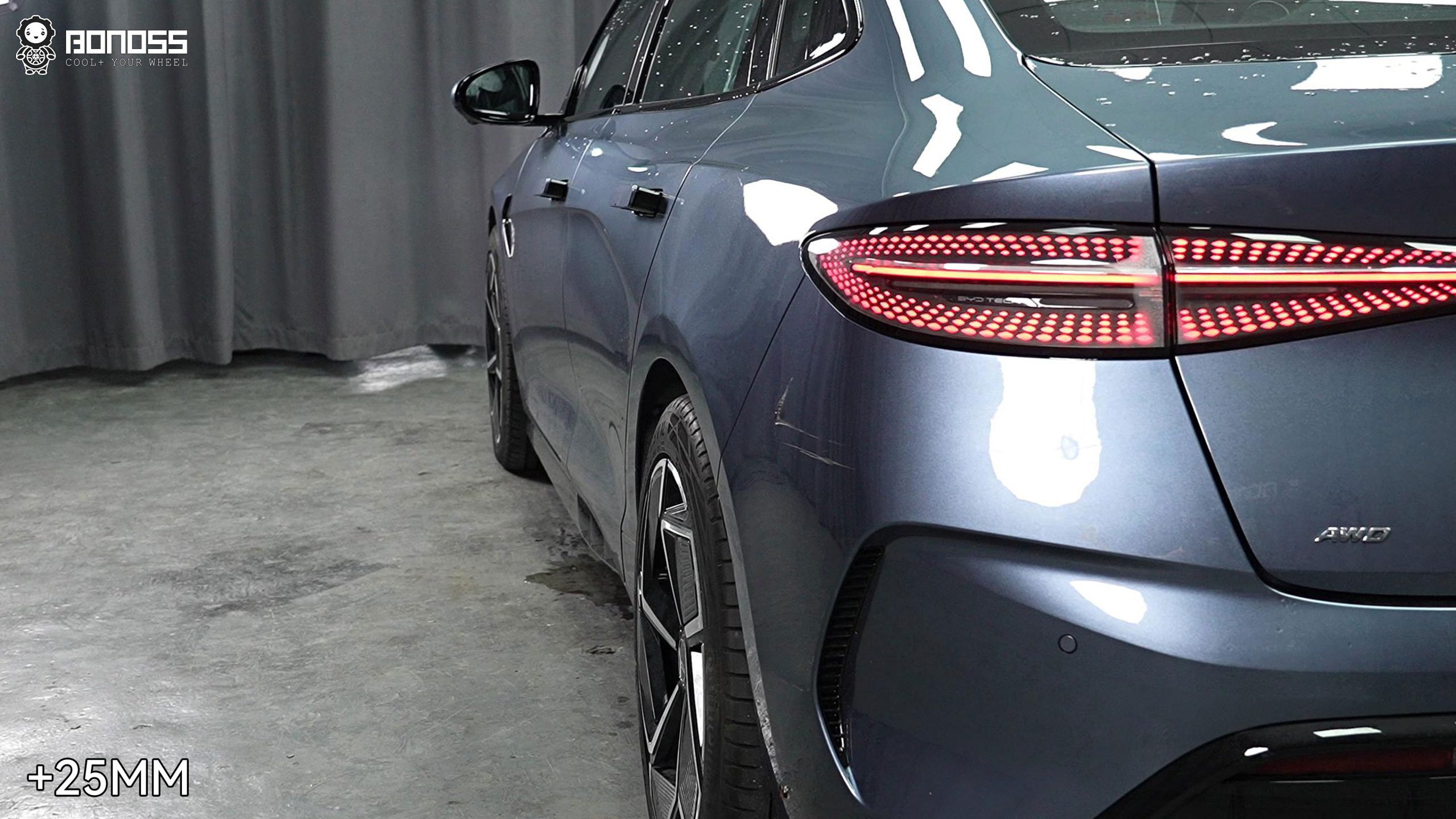 BONOSS Forged Active Cooling 2023 BYD Seal Wheel Spacers Front 20mm Rear 25mm Before and After (5)