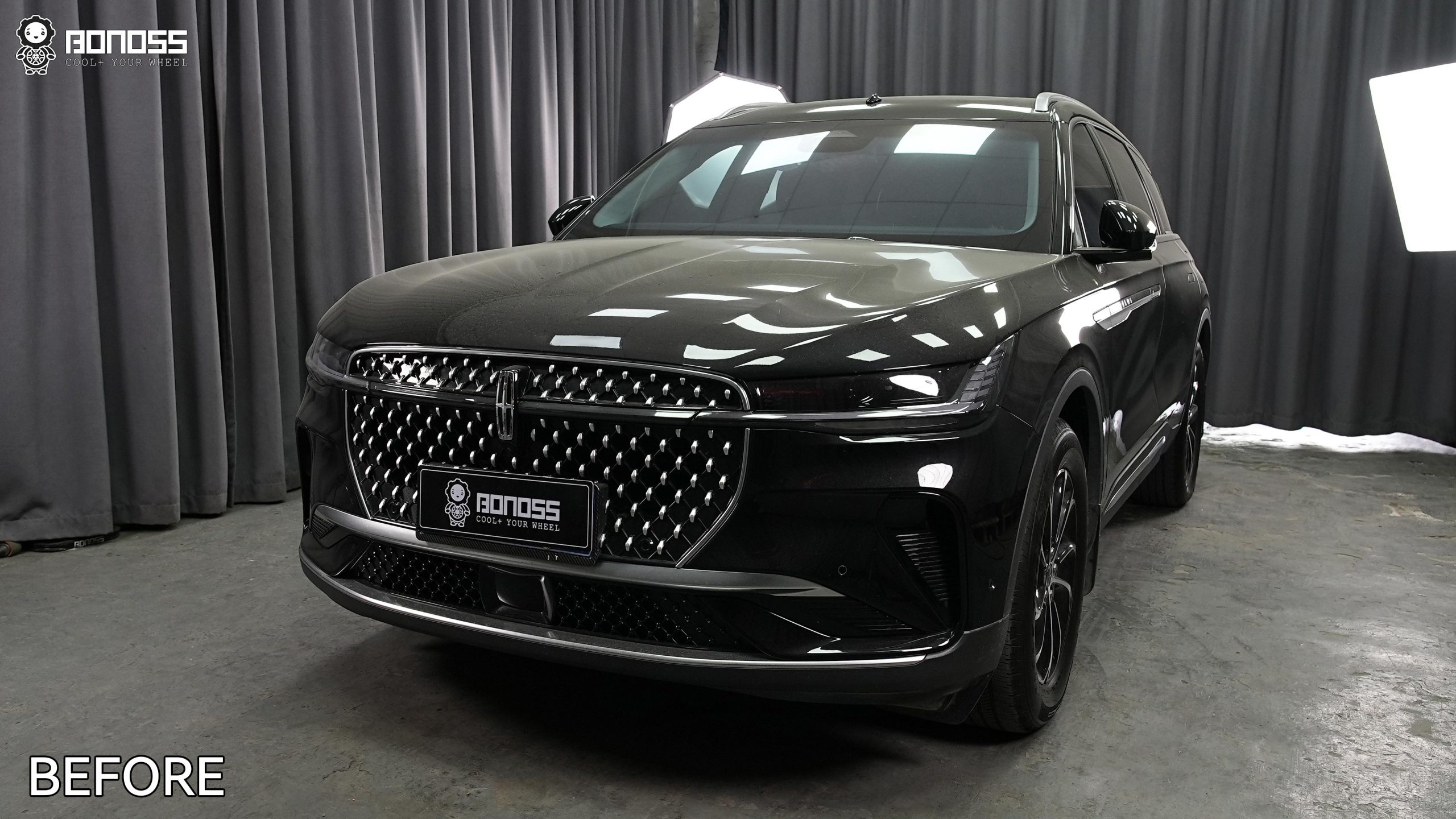 BONOSS Forged Active Cooling 2023 Lincoln Nautilus Wheel Spacers Front 20mm Rear 25mm Before and After (7)