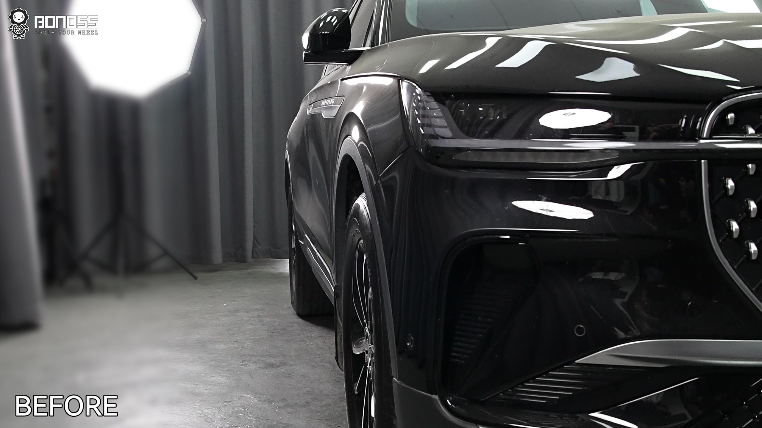 BONOSS Forged Active Cooling 2023 Lincoln Nautilus Wheel Spacers Front 20mm Rear 25mm Before and After (9)