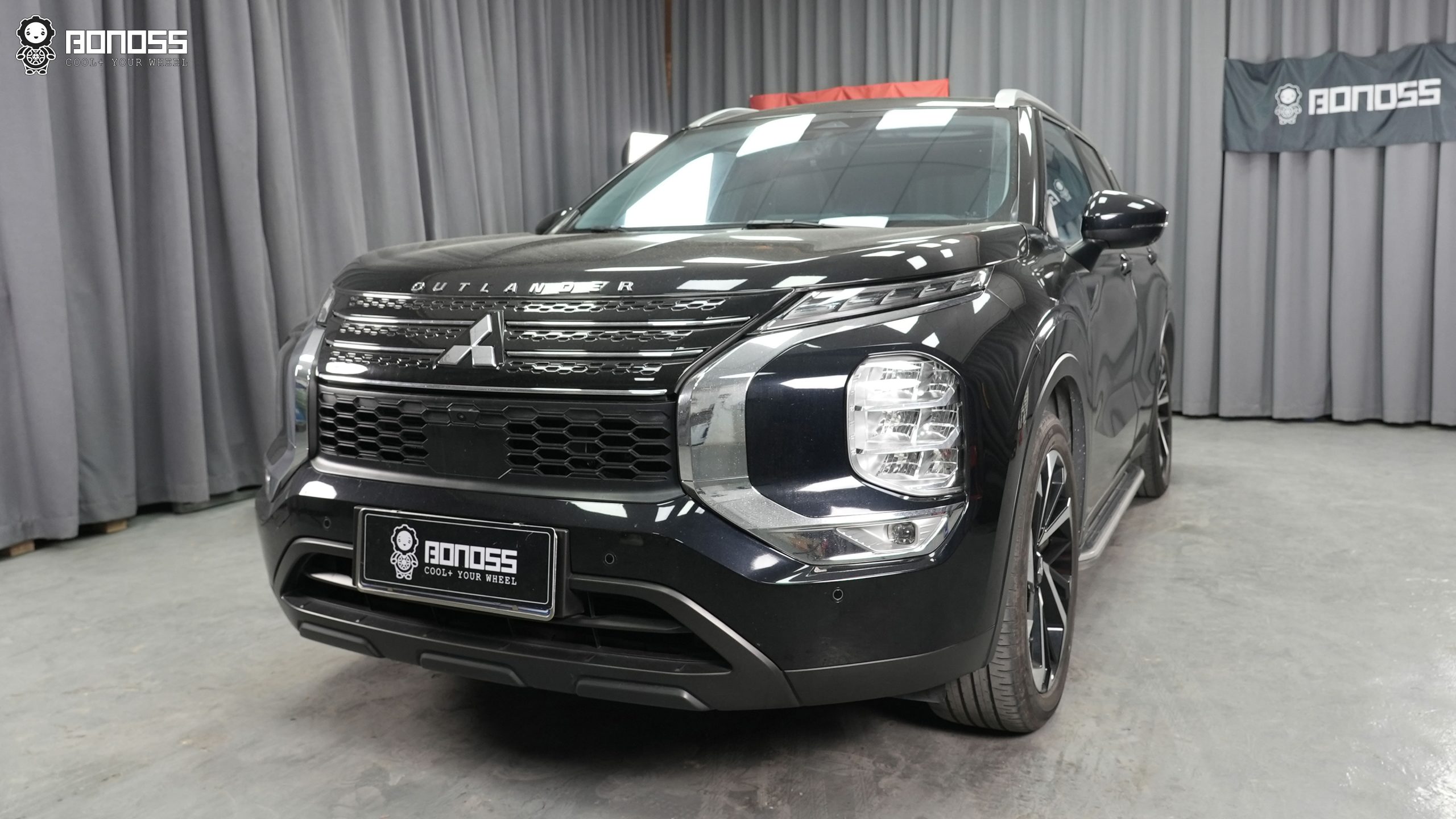 BONOSS Forged Active Cooling 2023 Mitsubishi Outlander Wheel Spacers Front 20mm Rear 25mm Before and After (2)