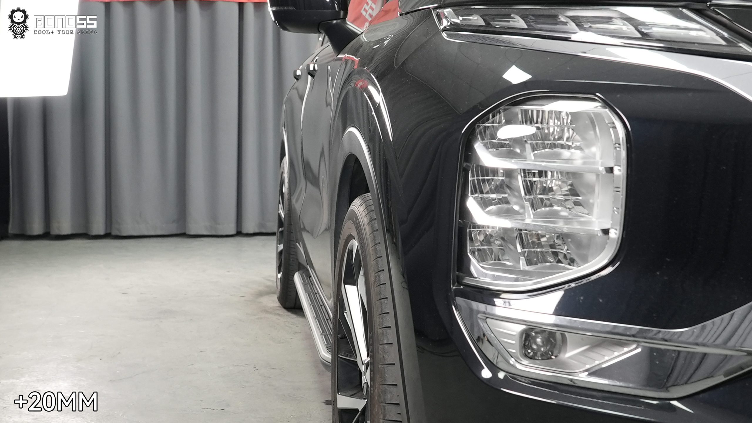 BONOSS Forged Active Cooling 2023 Mitsubishi Outlander Wheel Spacers Front 20mm Rear 25mm Before and After (4)