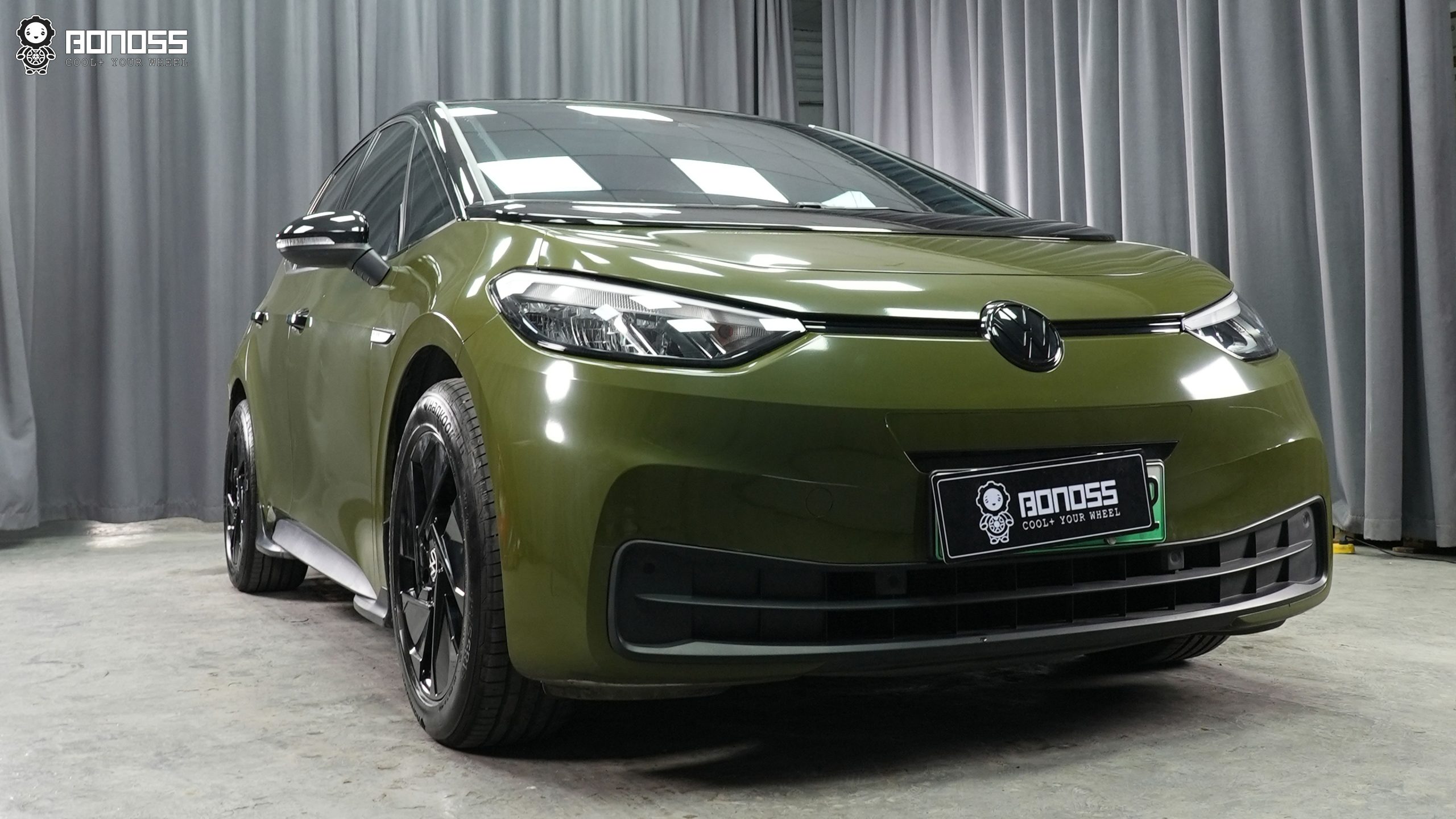 BONOSS Forged Active Cooling 2023 Volkswagen ID.3 Wheel Spacers Front 10.5mm Rear 25mm Before and After (1)