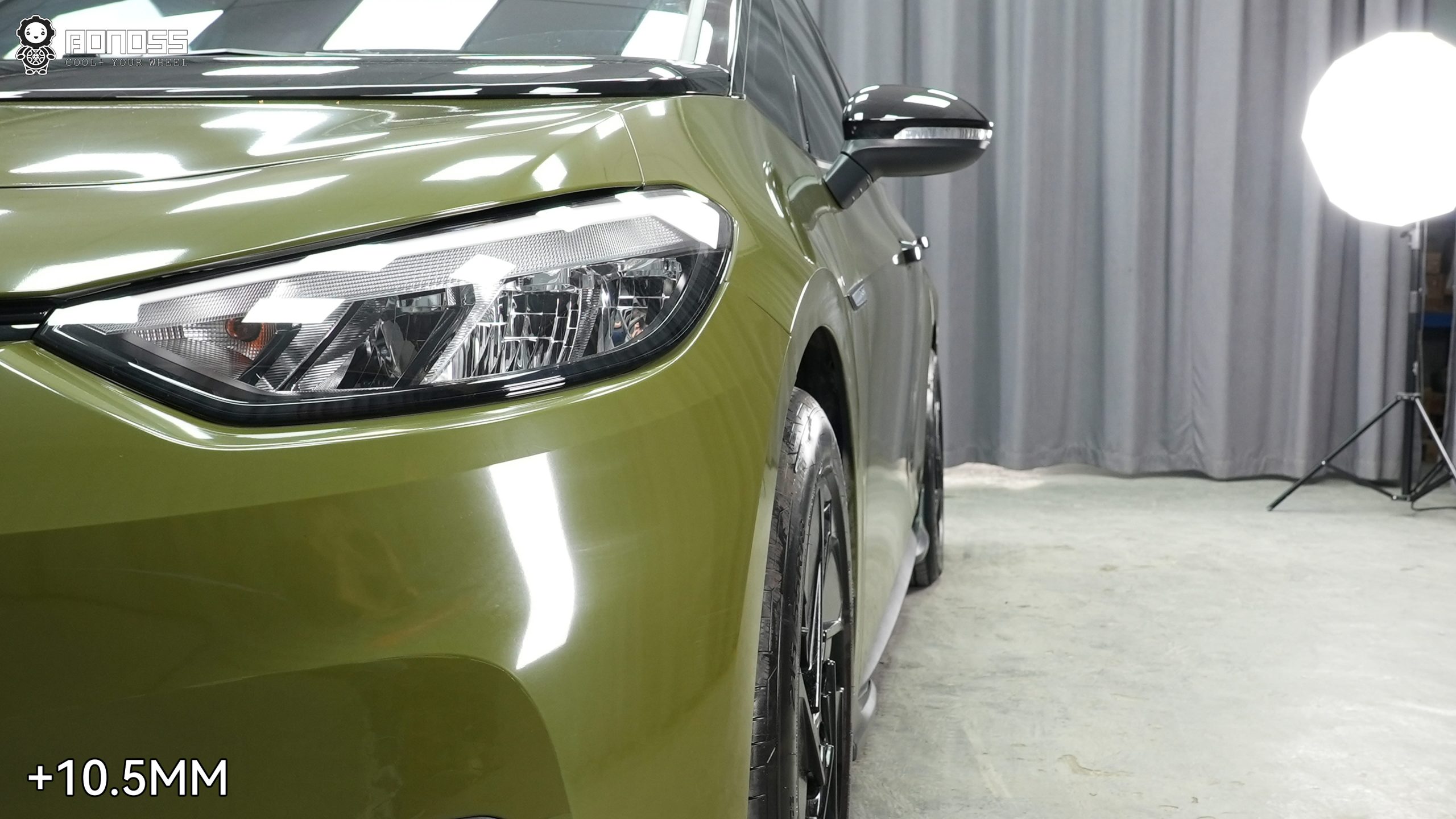 BONOSS Forged Active Cooling 2023 Volkswagen ID.3 Wheel Spacers Front 10.5mm Rear 25mm Before and After (2)