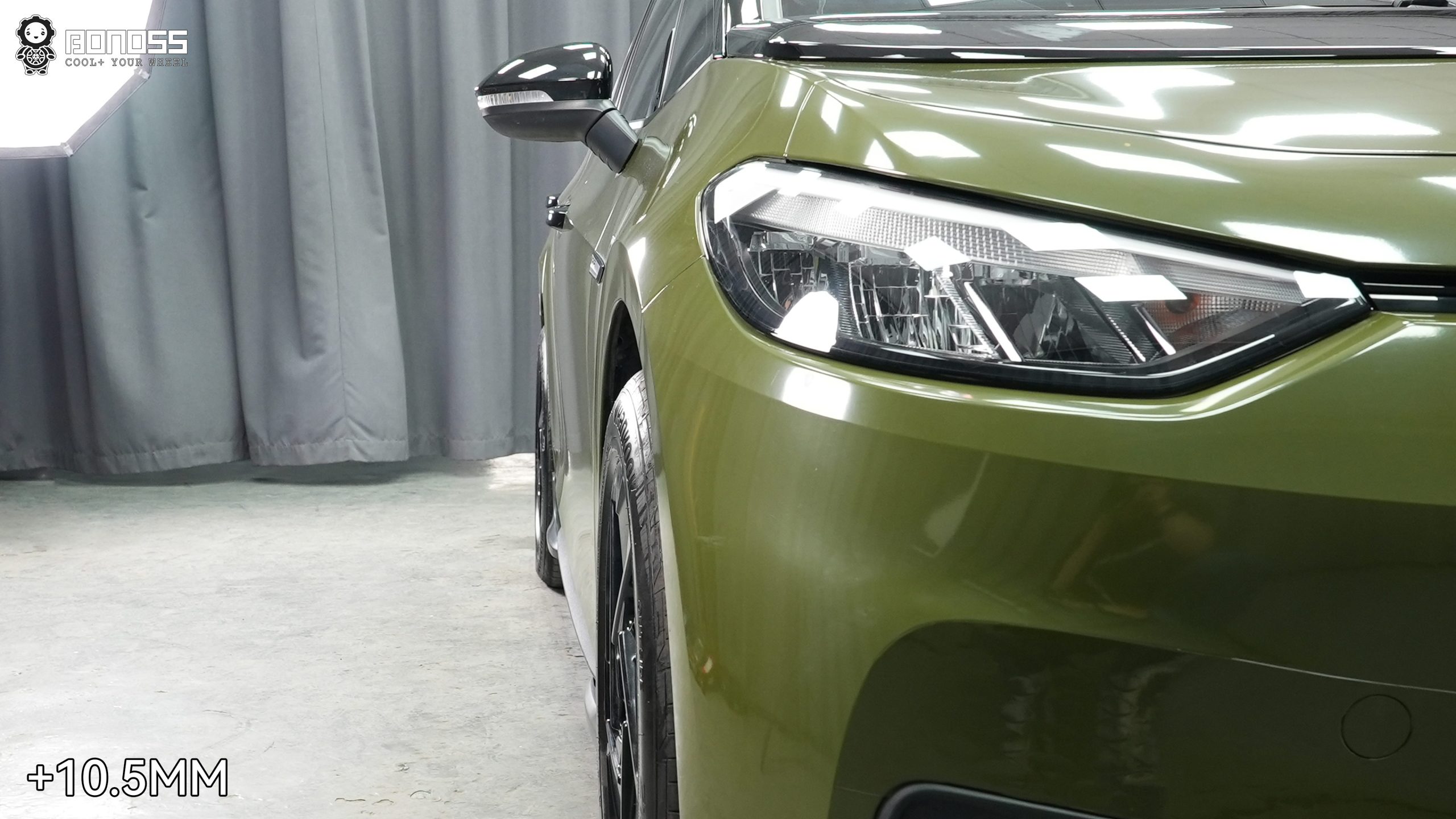 BONOSS Forged Active Cooling 2023 Volkswagen ID.3 Wheel Spacers Front 10.5mm Rear 25mm Before and After (3)