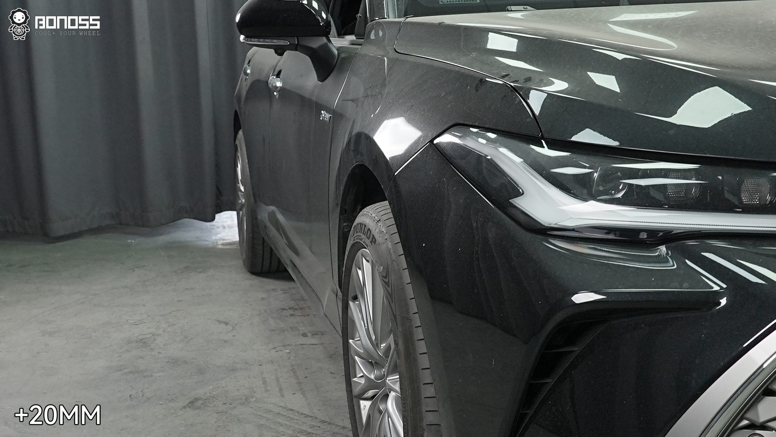 BONOSS Forged Active Cooling 2024 Toyota Avalon Wheel Spacers Front 20mm Rear 20mm Before and After (4)