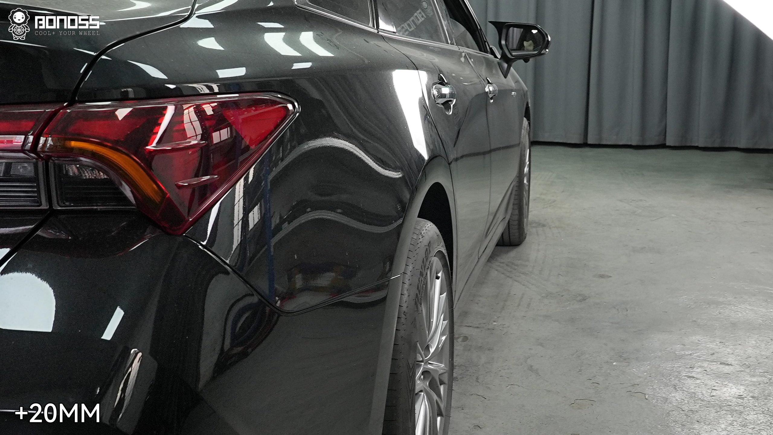 BONOSS Forged Active Cooling 2024 Toyota Avalon Wheel Spacers Front 20mm Rear 20mm Before and After (6)