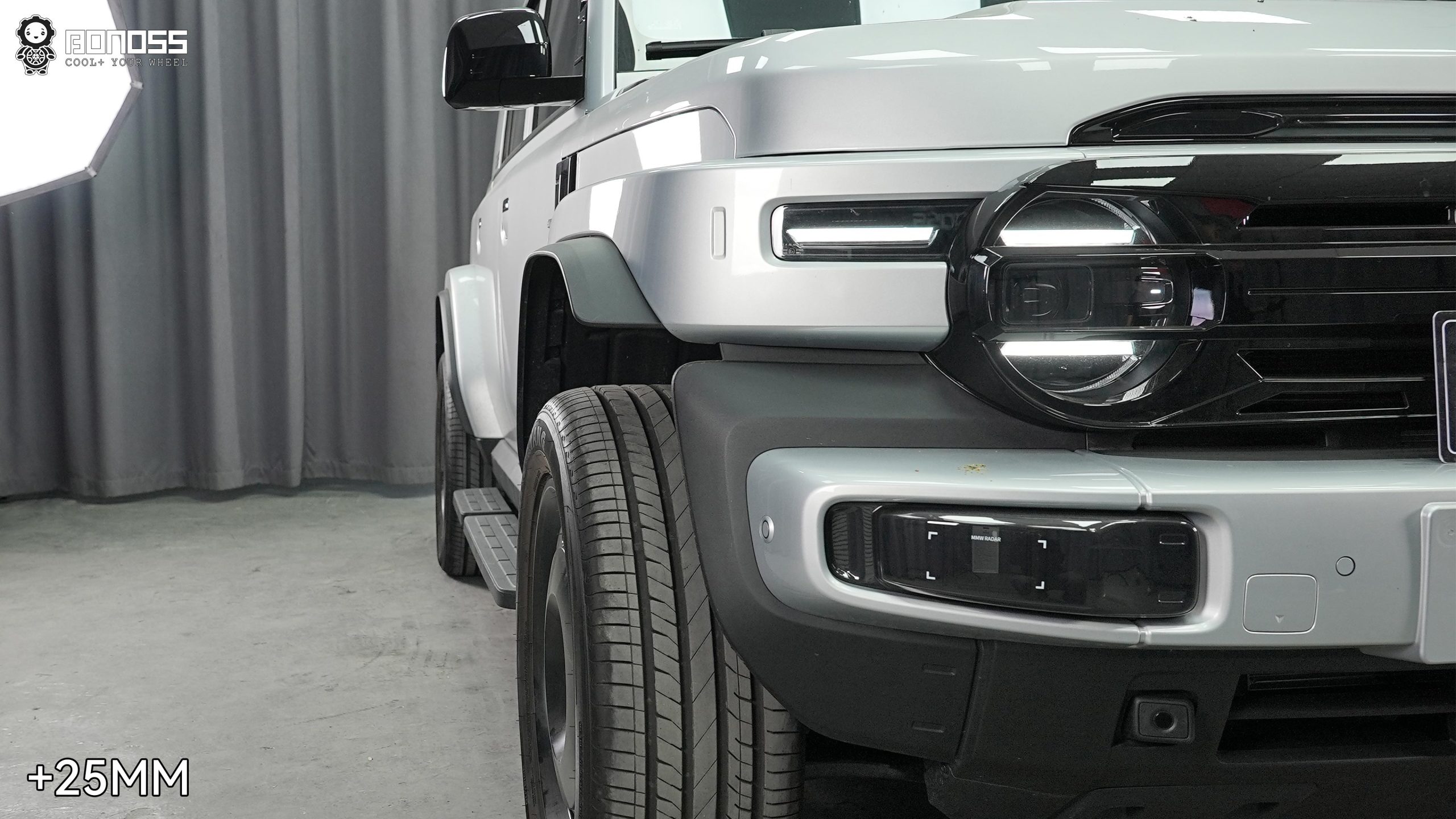 BONOSS Forged Active Cooling 2026 iCAR V23 Wheel Spacers Front 25mm Rear 25mm Before and After (4)