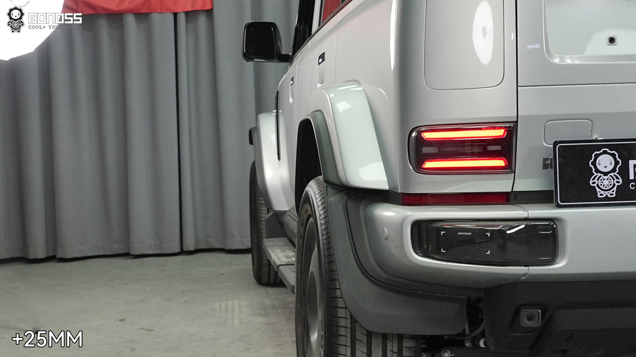 BONOSS Forged Active Cooling 2026 iCAR V23 Wheel Spacers Front 25mm Rear 25mm Before and After (5)