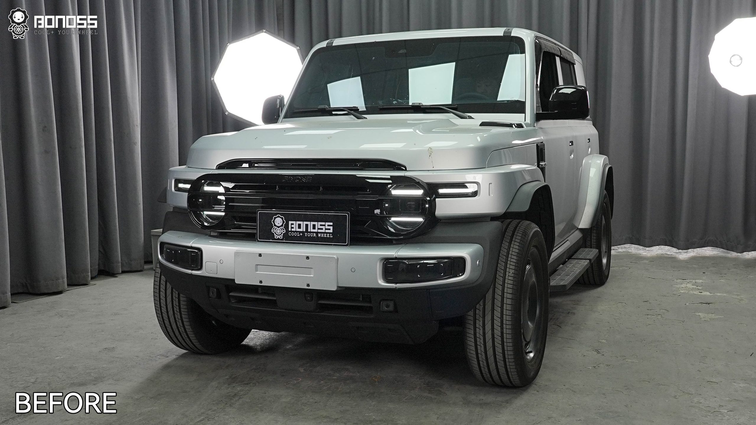 BONOSS Forged Active Cooling 2026 iCAR V23 Wheel Spacers Front 25mm Rear 25mm Before and After (7)