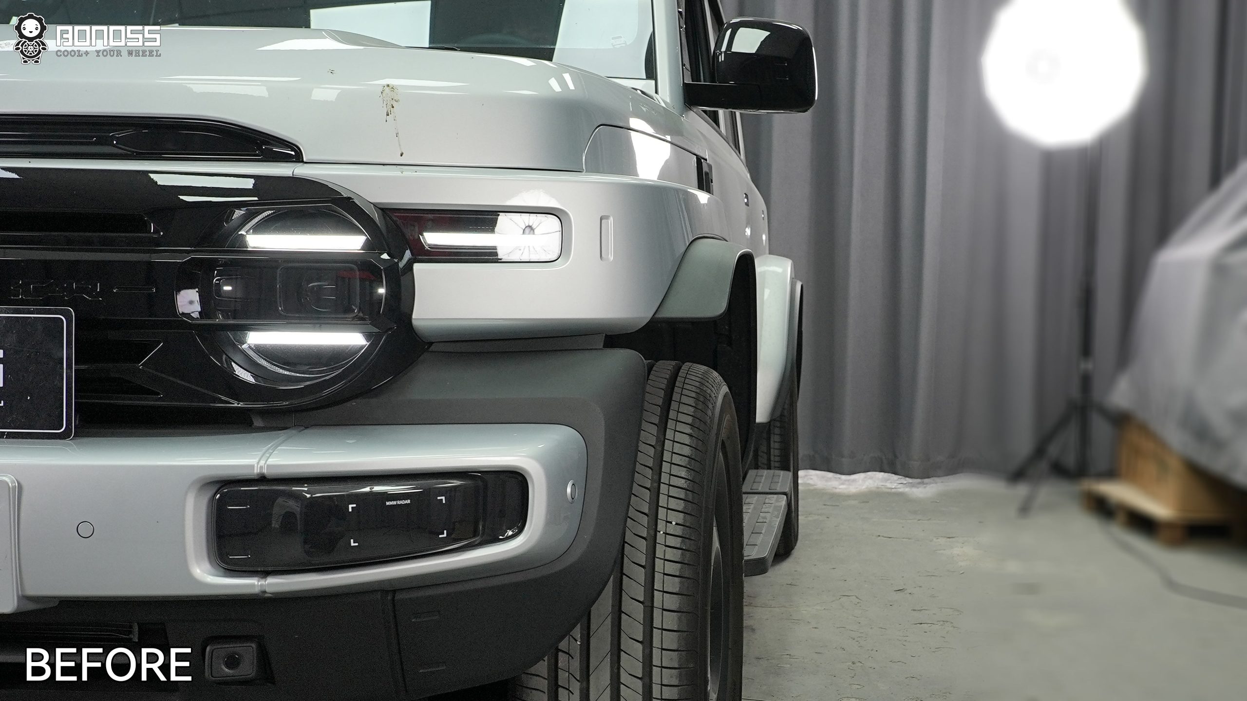 BONOSS Forged Active Cooling 2026 iCAR V23 Wheel Spacers Front 25mm Rear 25mm Before and After (8)