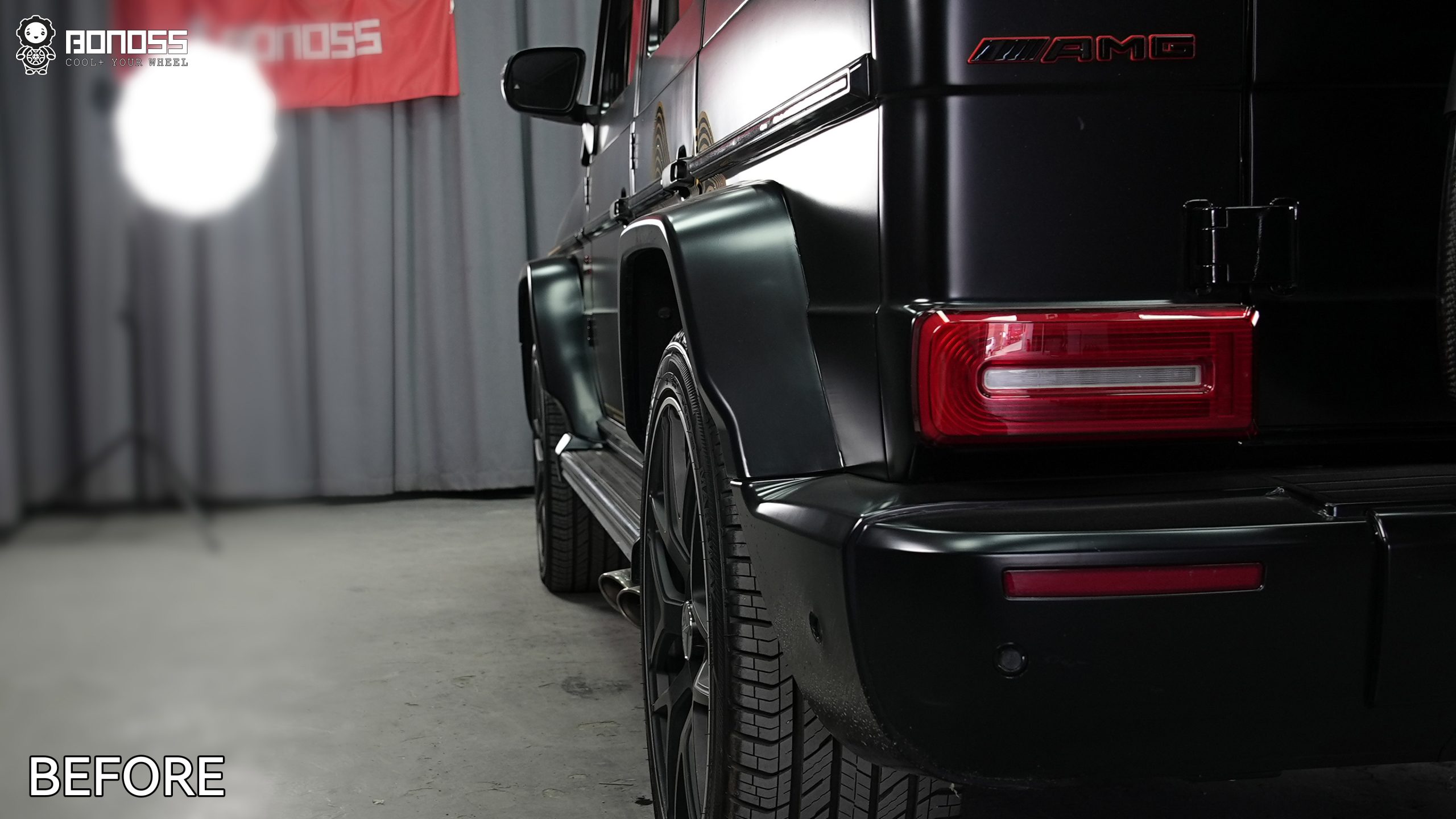 BONOSS Forged Active Cooling Mercedes-Benz G-Class Wheel Spacers Front 35mm Rear 40mm Before and After (10)