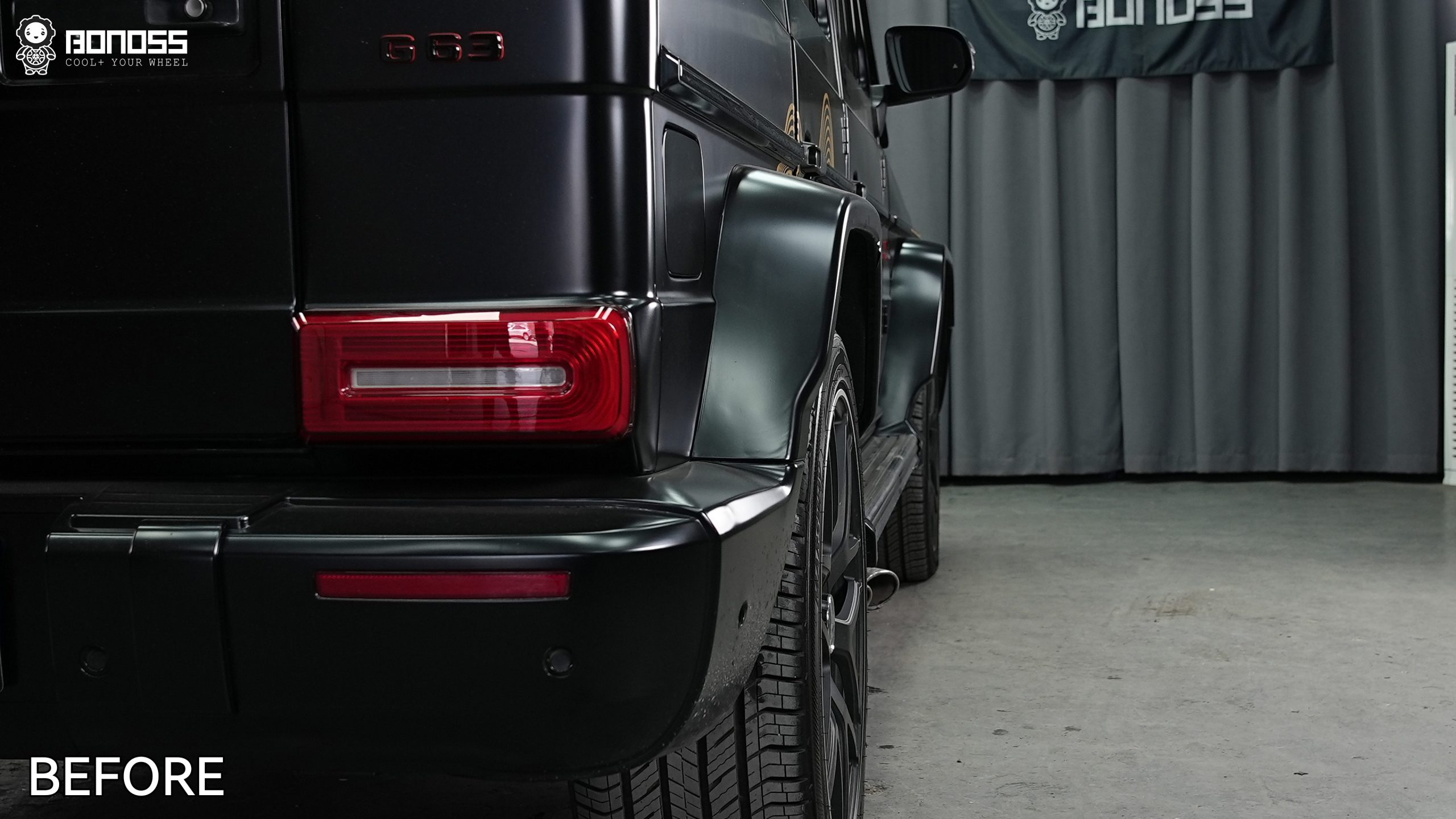 BONOSS Forged Active Cooling Mercedes-Benz G-Class Wheel Spacers Front 35mm Rear 40mm Before and After (11)