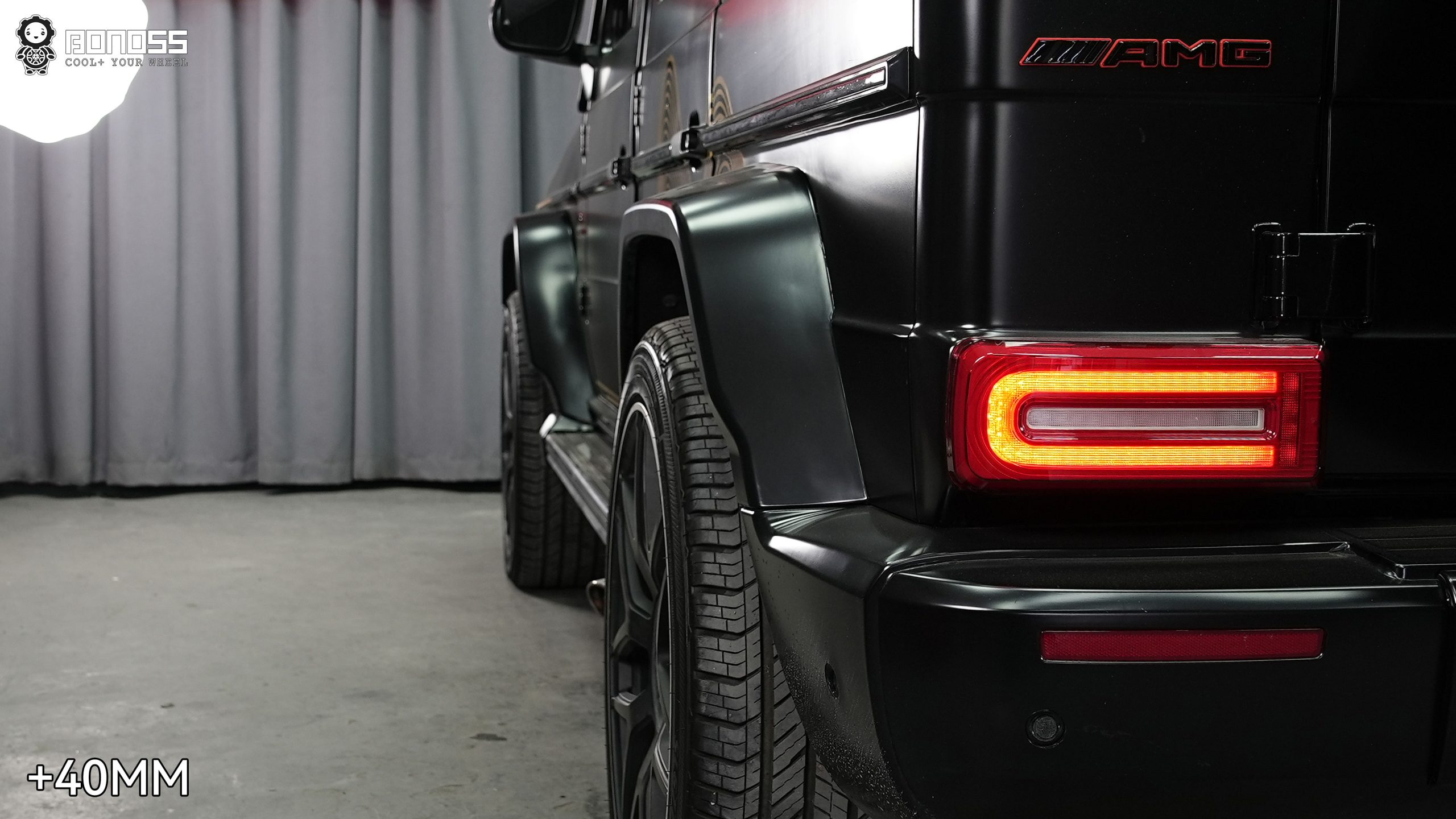 BONOSS Forged Active Cooling Mercedes-Benz G-Class Wheel Spacers Front 35mm Rear 40mm Before and After (5)