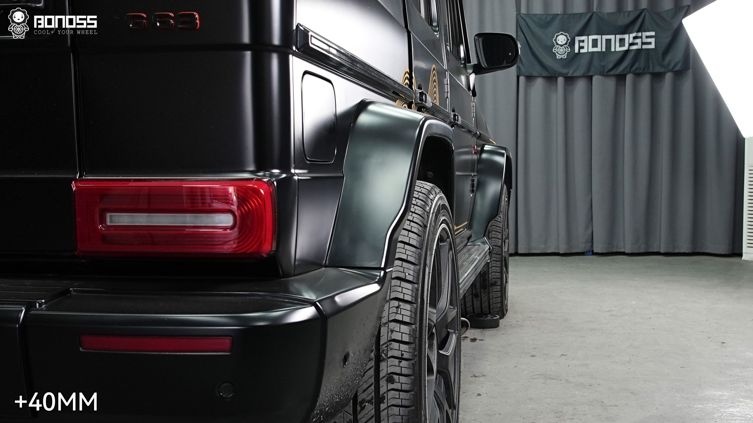 BONOSS Forged Active Cooling Mercedes-Benz G-Class Wheel Spacers Front 35mm Rear 40mm Before and After (6)