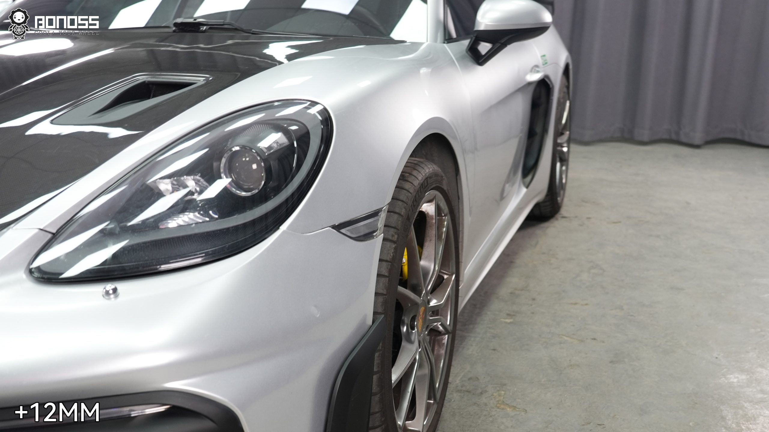 BONOSS Forged Lightweight Plus 2018 Porsche 718 Wheel Spacers Front 12mm Rear 7mm Before and After (4)