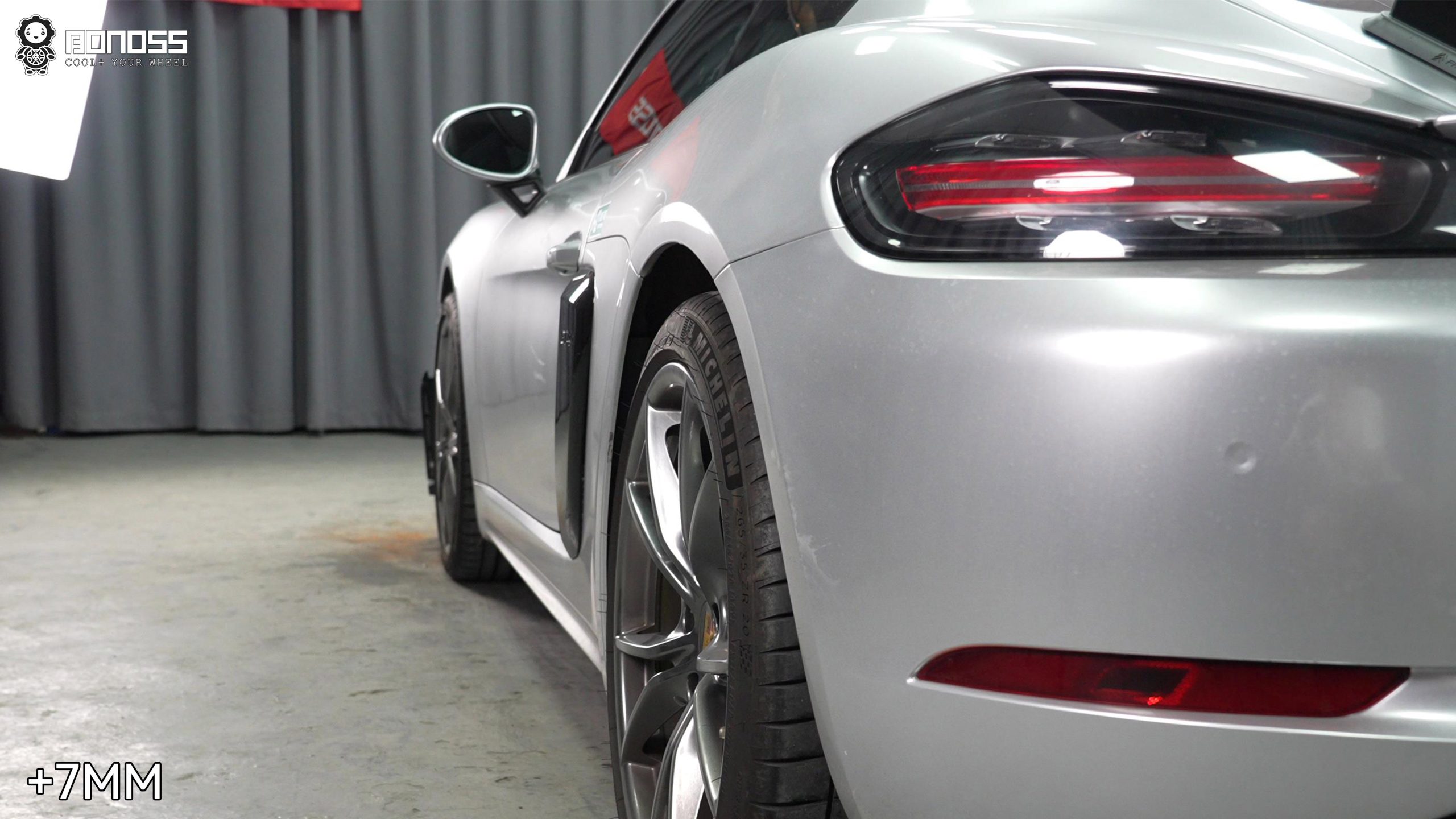 BONOSS Forged Lightweight Plus 2018 Porsche 718 Wheel Spacers Front 12mm Rear 7mm Before and After (6)