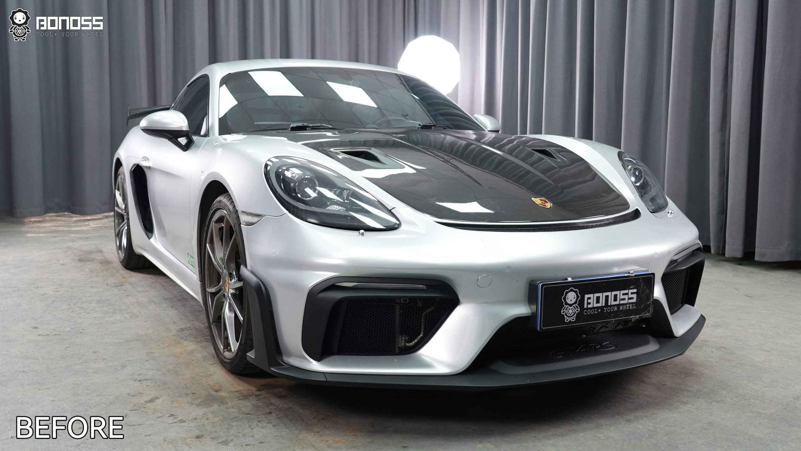 BONOSS Forged Lightweight Plus 2018 Porsche 718 Wheel Spacers Front 12mm Rear 7mm Before and After (8)