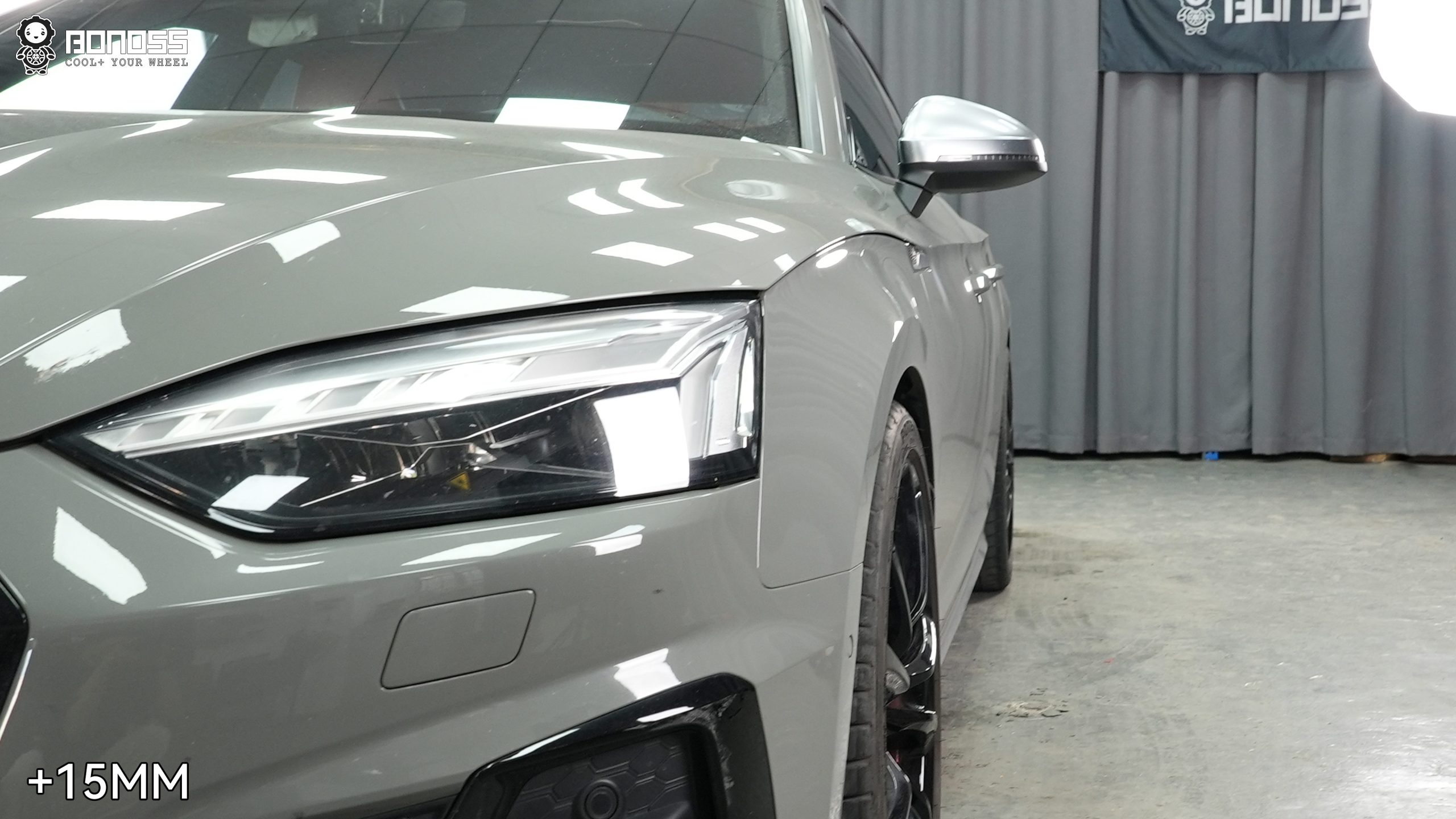 BONOSS Forged Lightweight Plus 2021 Audi S5 Wheel Spacers Front 15mm Rear 20mm Before and After (3)