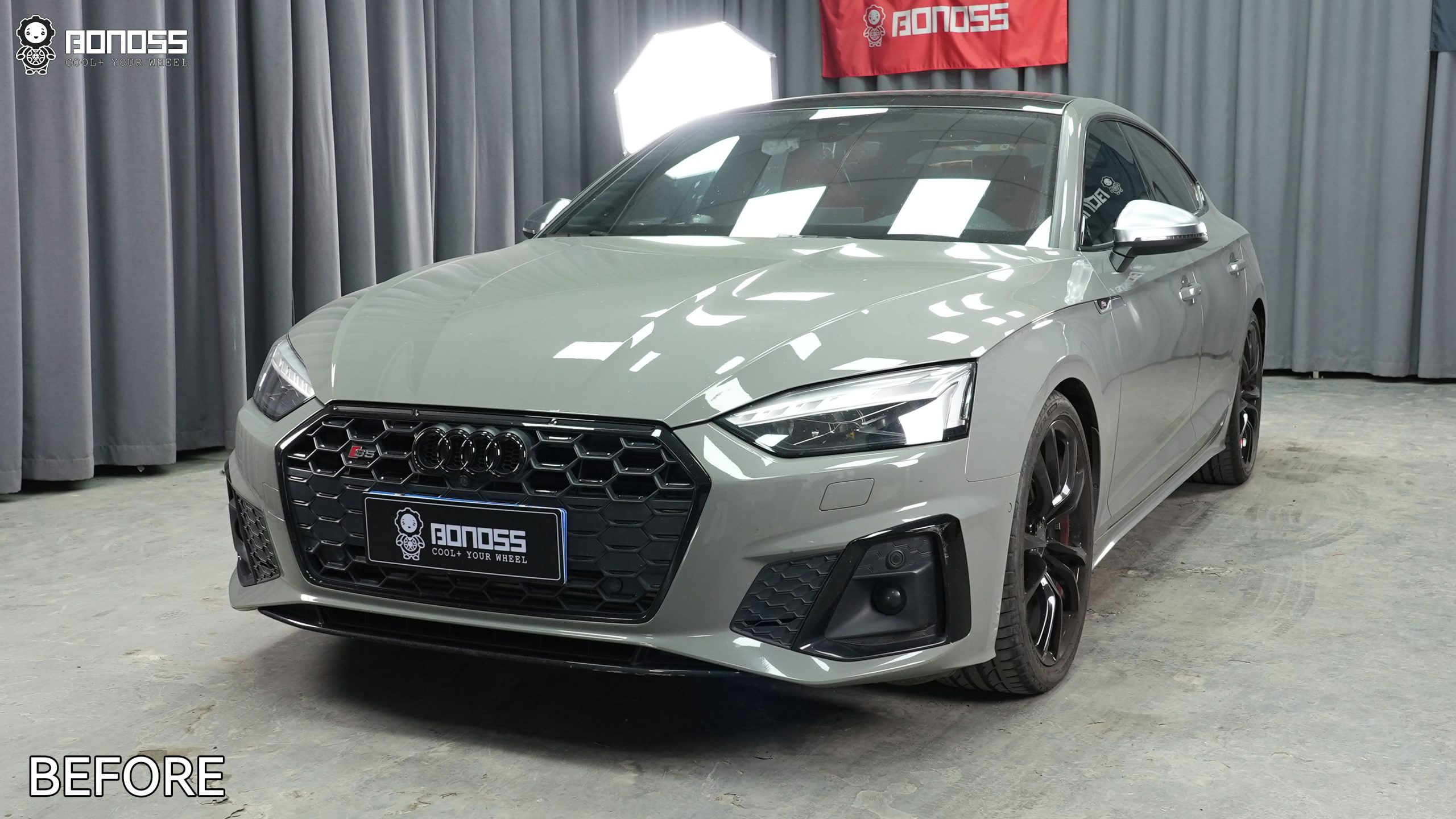 BONOSS Forged Lightweight Plus 2021 Audi S5 Wheel Spacers Front 15mm Rear 20mm Before and After (7)