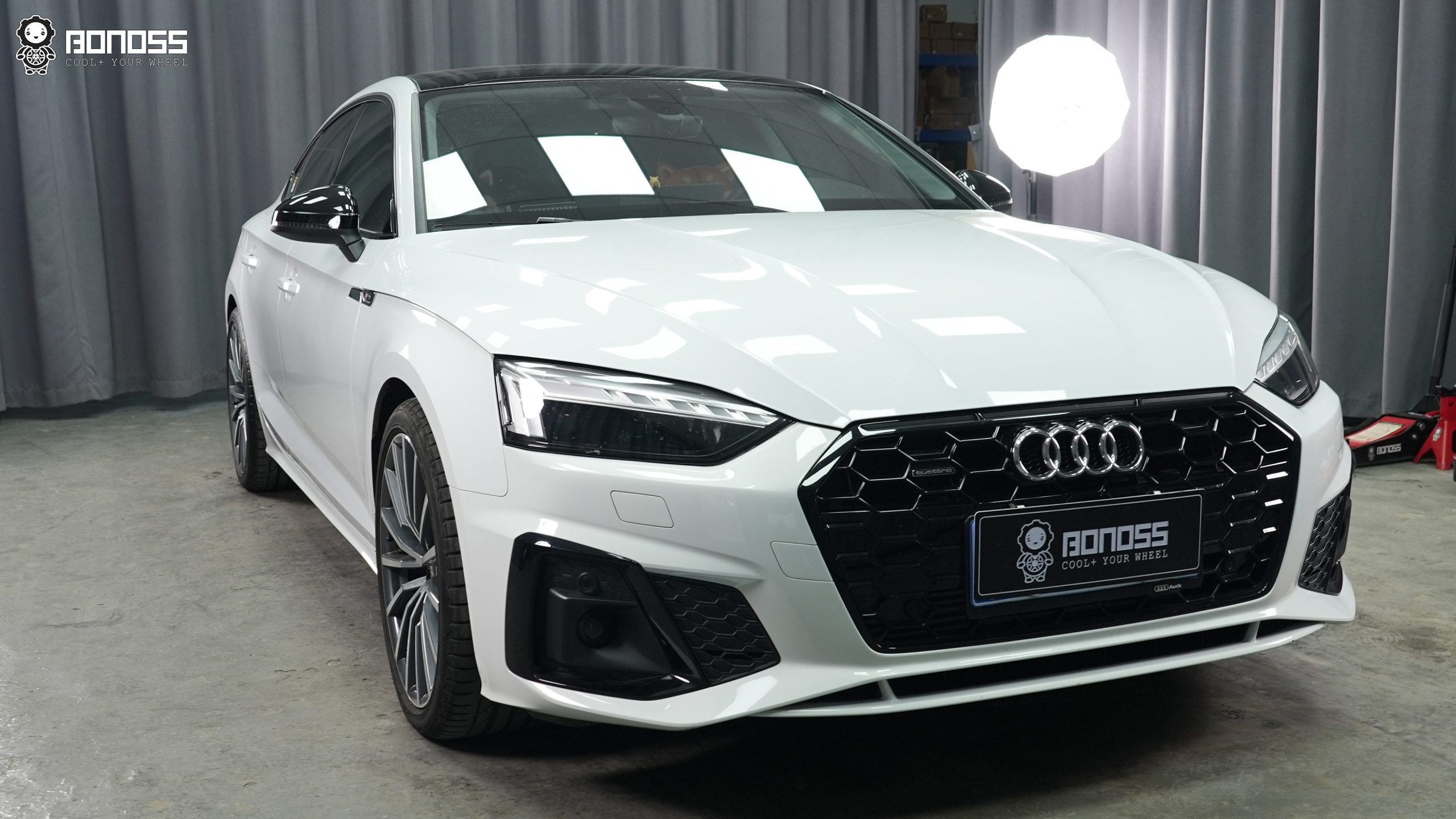 BONOSS Forged Lightweight Plus 2023 Audi A5 Wheel Spacers Front 12mm Rear 15mm Before and After (2)