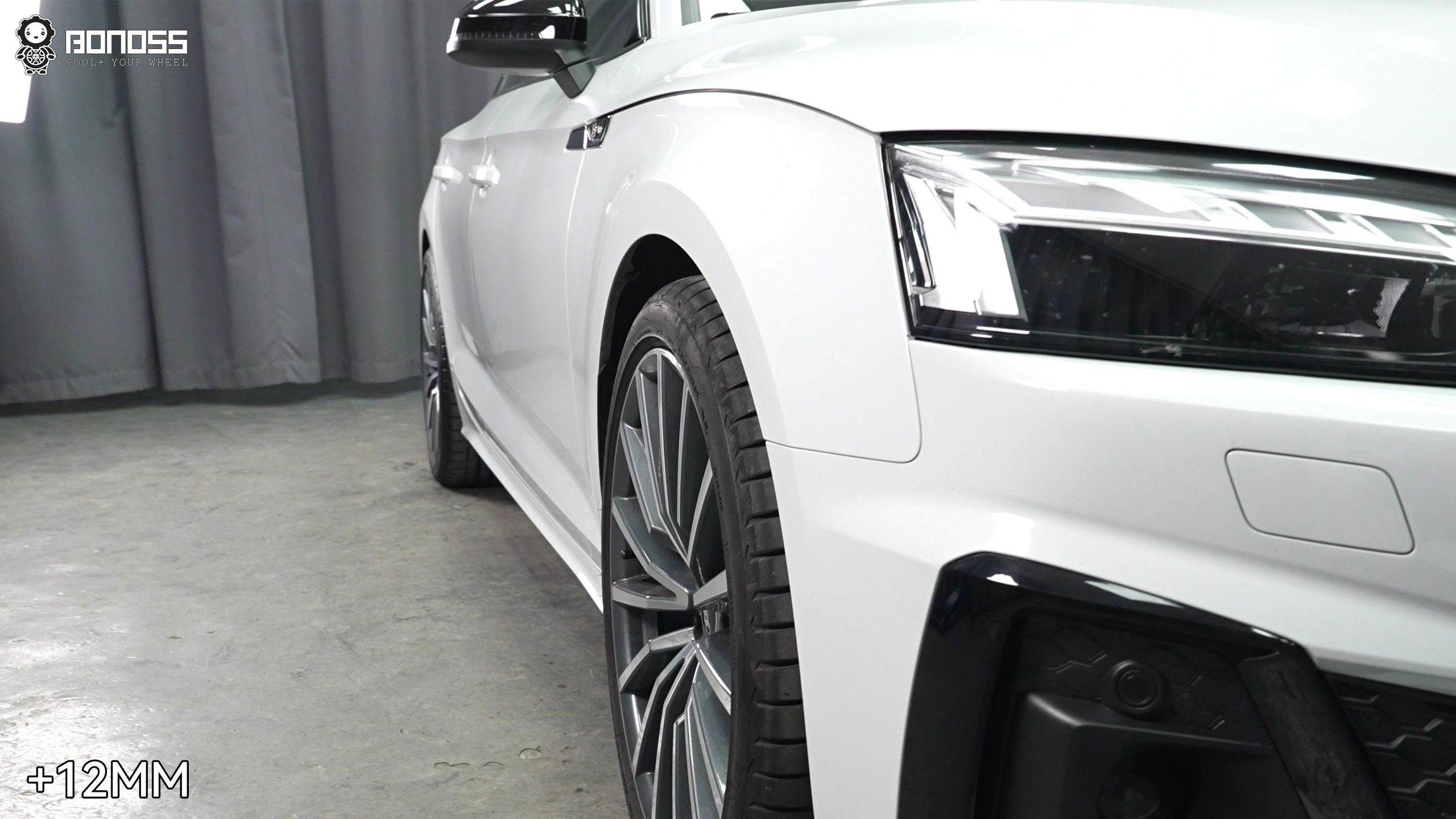 BONOSS Forged Lightweight Plus 2023 Audi A5 Wheel Spacers Front 12mm Rear 15mm Before and After (4)